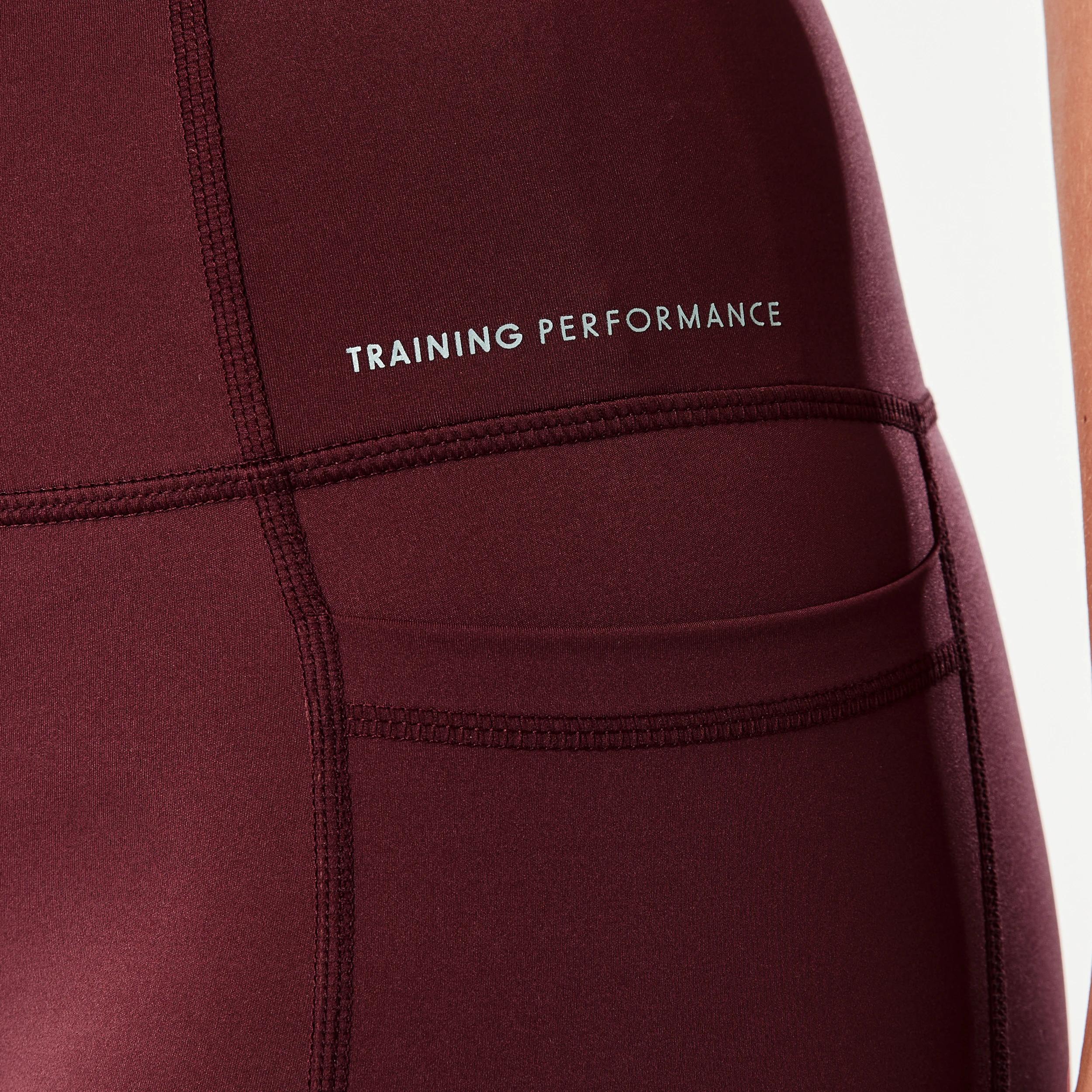 6 Active Womens Train Bike Shorts BURGUNDY CHERRY, 6 of 7