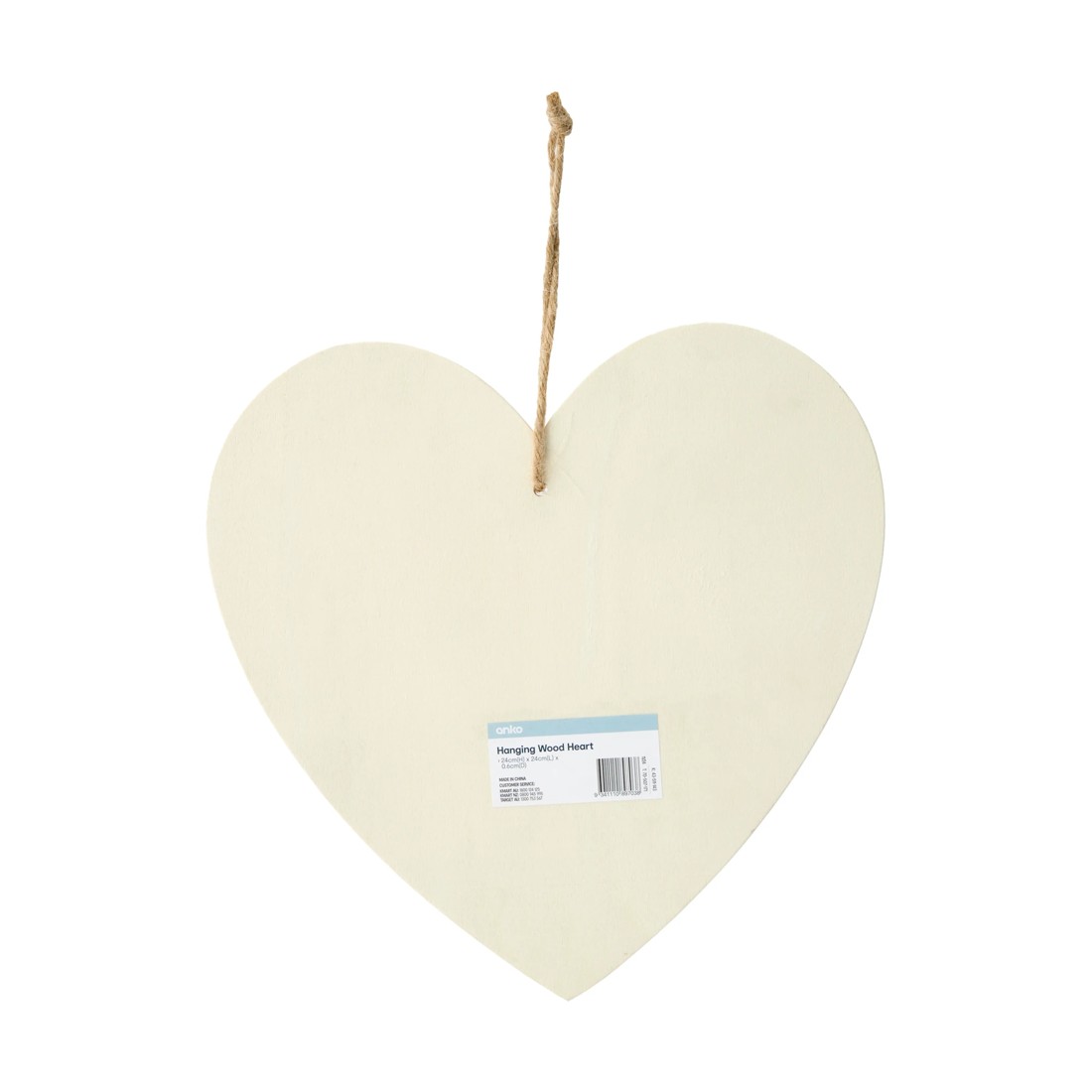 2 Hanging Wood - Heart, 2 of 2