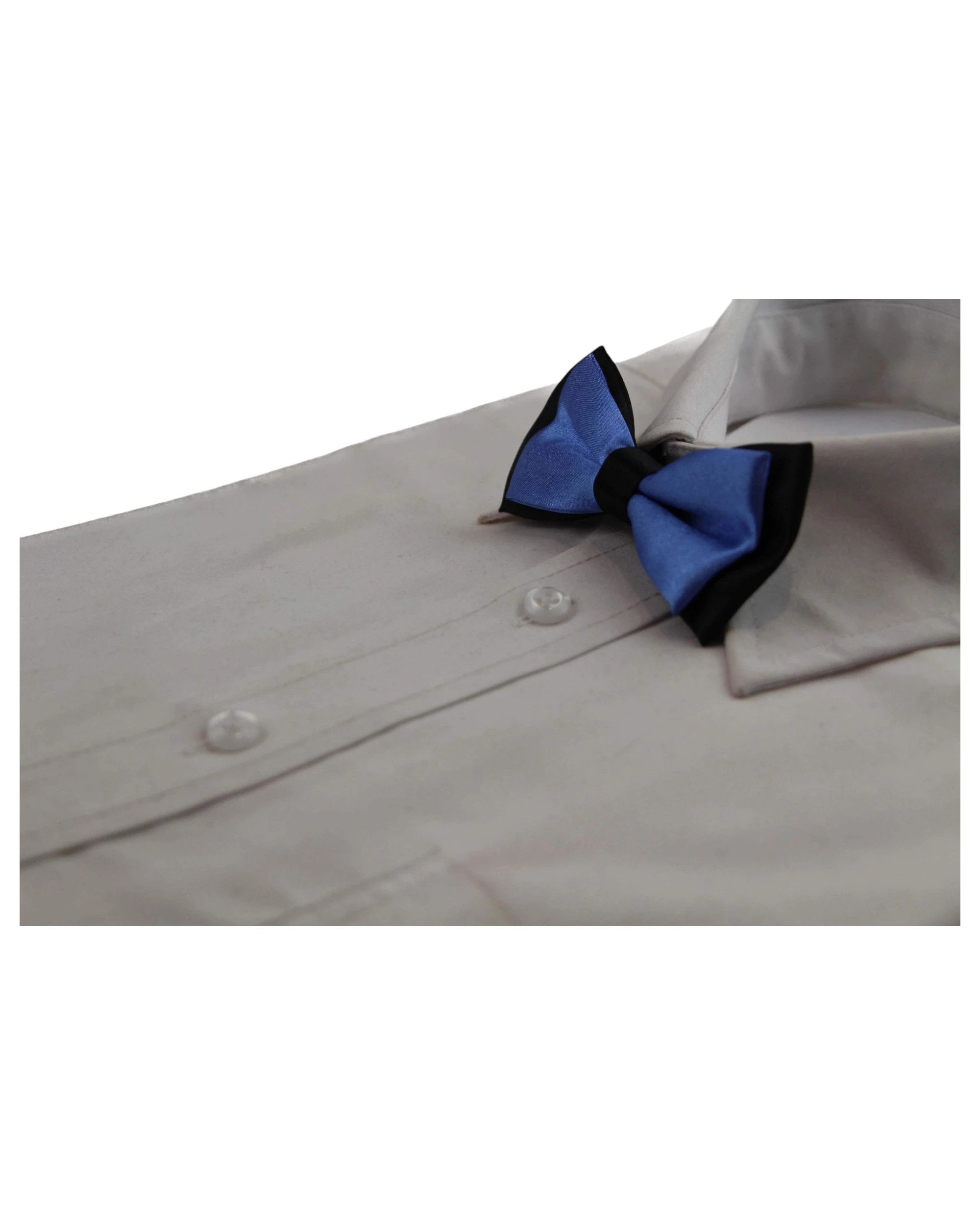 1 Zasel Boys Cornflower Blue Two Tone Layer Bow Tie - Multi - Multi, 1 of 5
