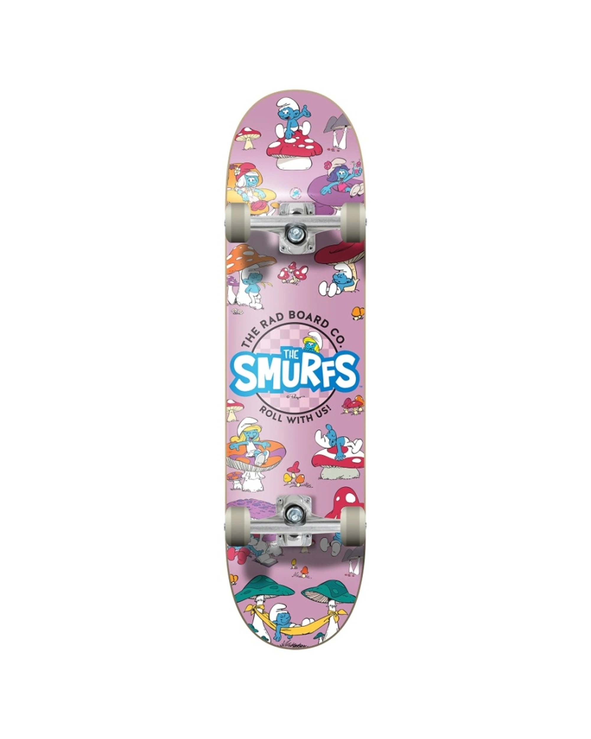 1 Rad Board Co Smurfs Skateboard Set Progressive Fungi Design 7.75 Inch - Multi, 1 of 2