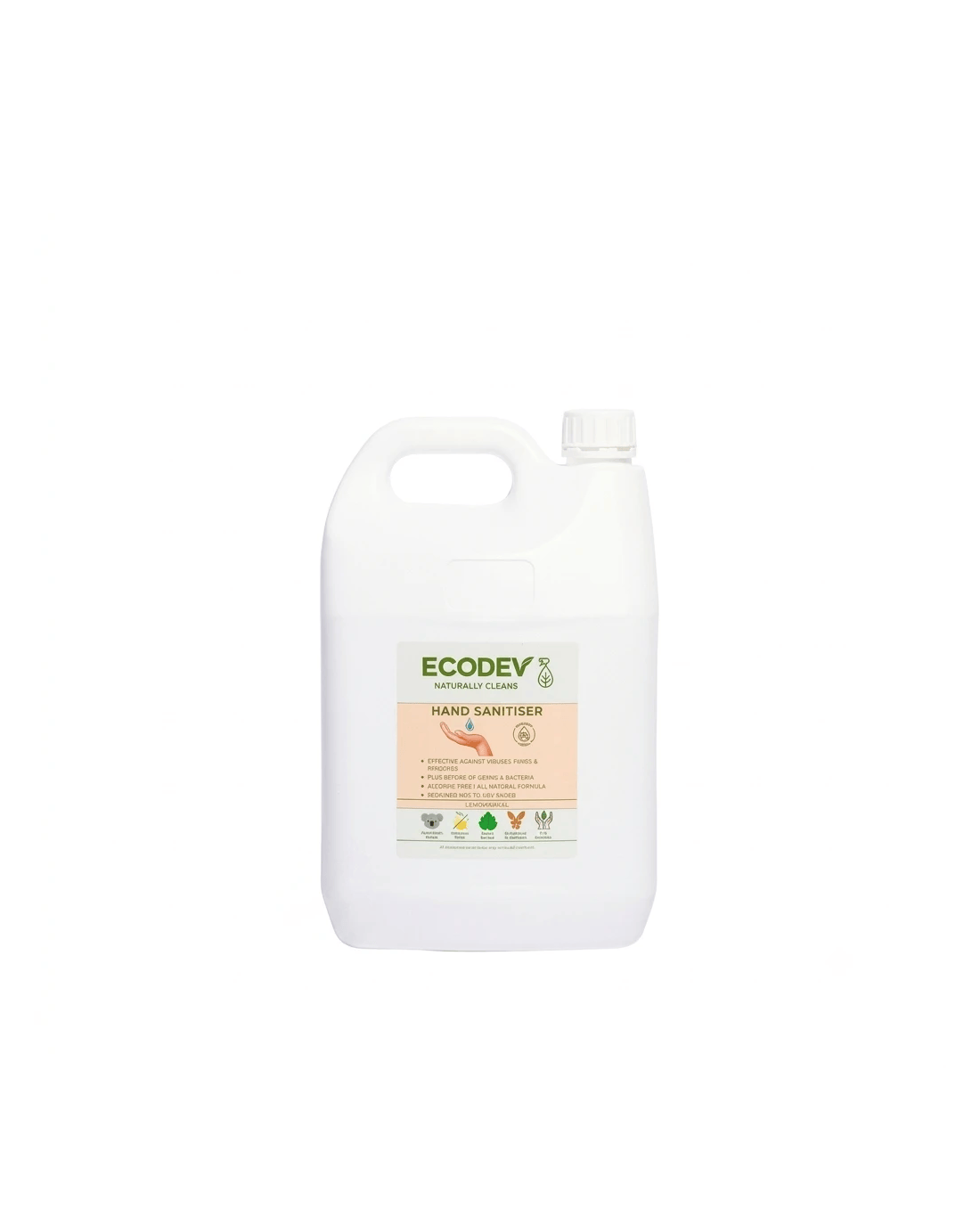 Ecodev Hand Sanitiser Alcohol-Free PH Balanced Personal Hygiene 5L - Kmart