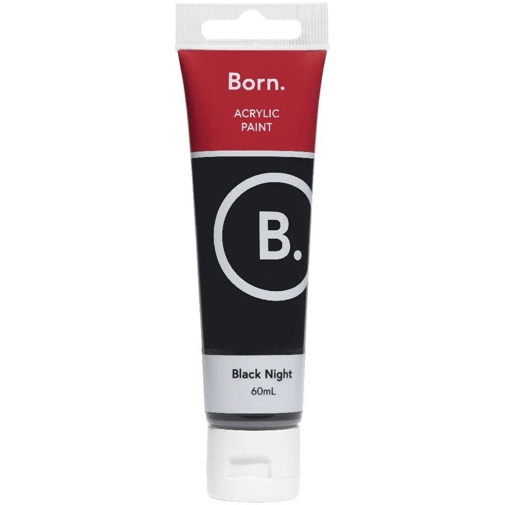 2 Born Acrylic Paint 60mL Black Night, 2 of 3