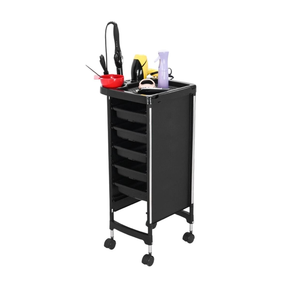 3 AUSWAY 6 Tier Hair Salon Trolley Spa Beauty Parlor Hairdressing, 3 of 5