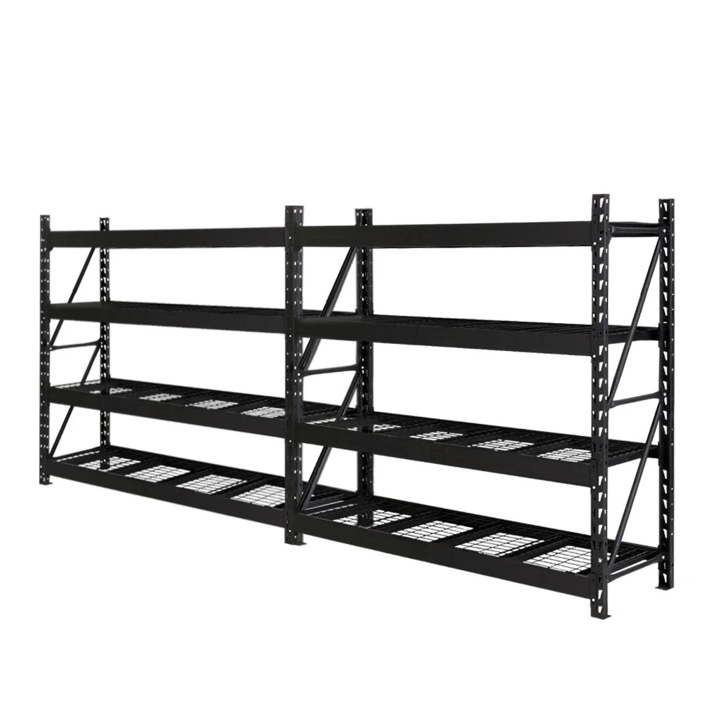 1 Giantz 4Mx2M Garage Shelving Warehouse Rack Pallet Racking Storage Shelve - Black, 1 of 6