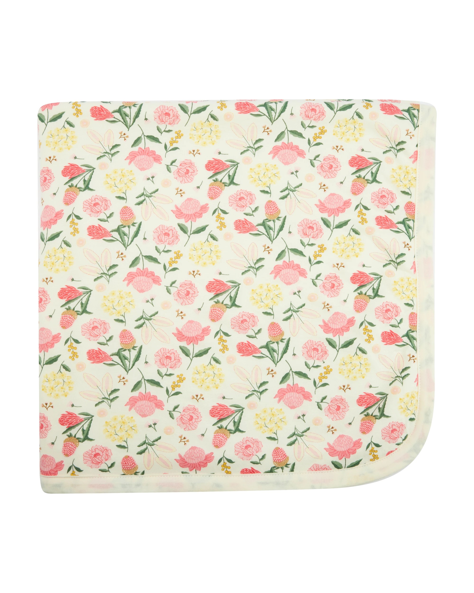 2 Jersey Plush Blanket - Flower, 2 of 4