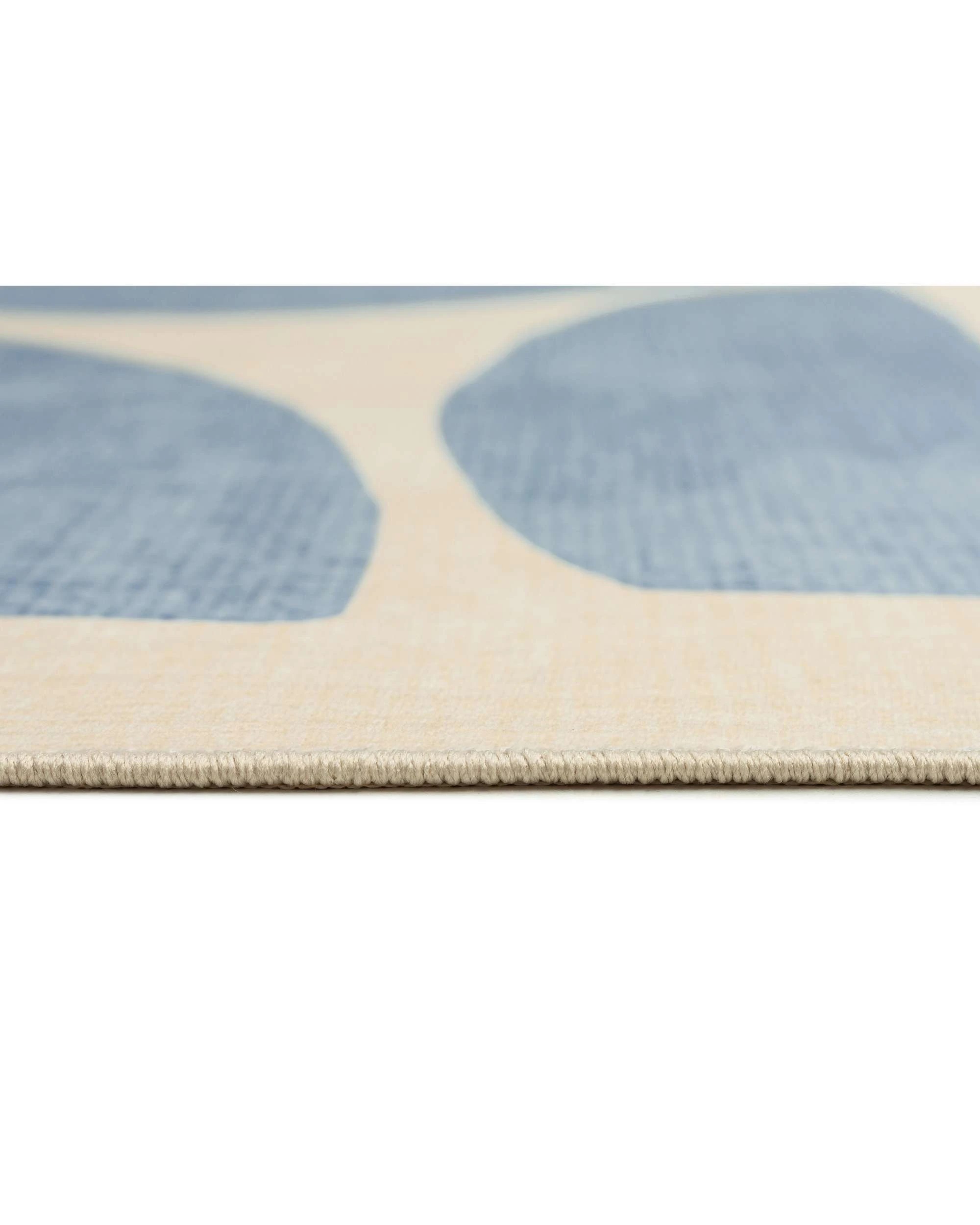 8 Loopsie Noho Printed Washable Rug-370cm x 270cm - Blue, 8 of 8