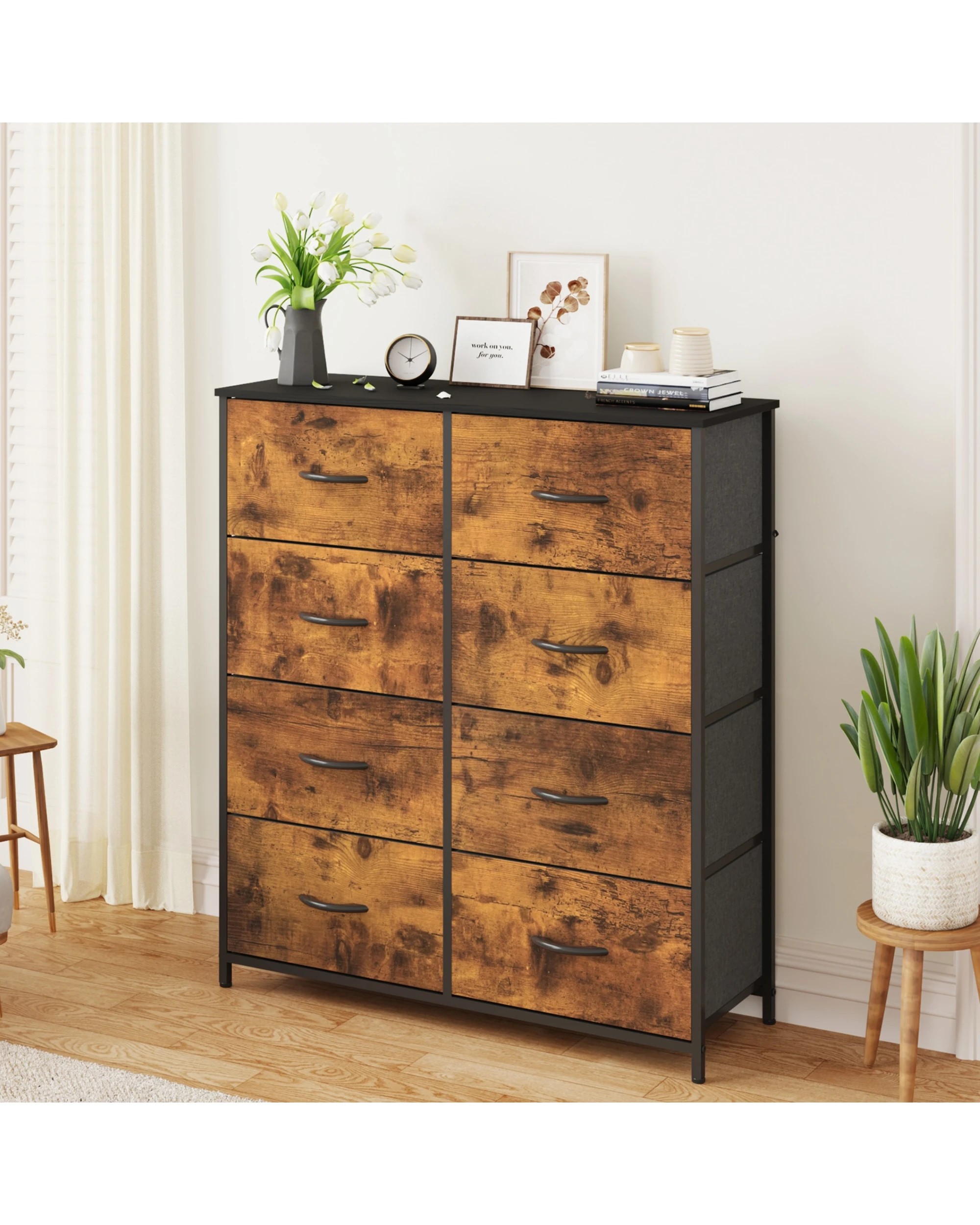 2 Advwin 8 Chest of Drawers Storage Cabinet - Brown, 2 of 10