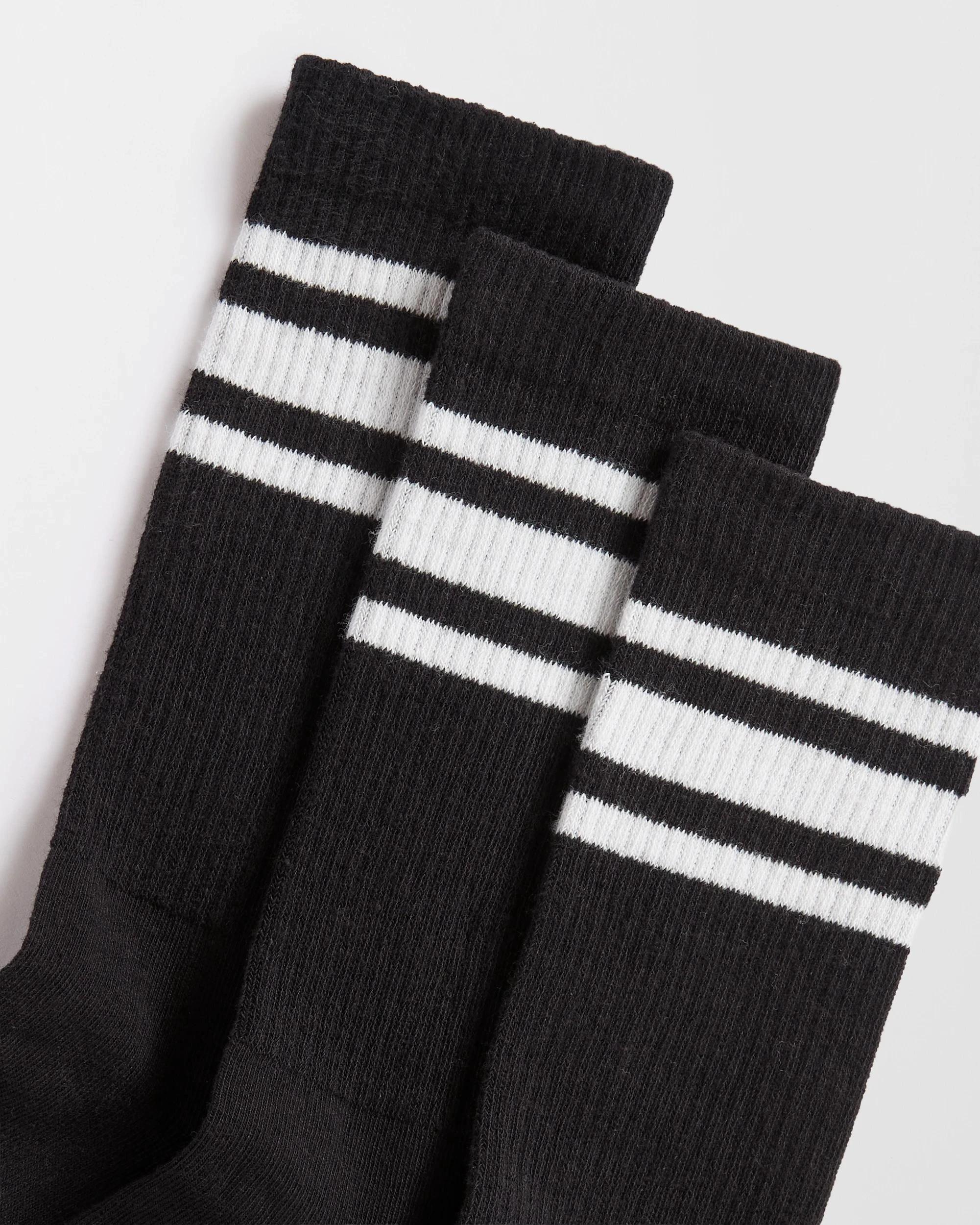1 Maxx Australian Cotton Blend 3 Pack Casual Rib Socks BLACK, 1 of 2