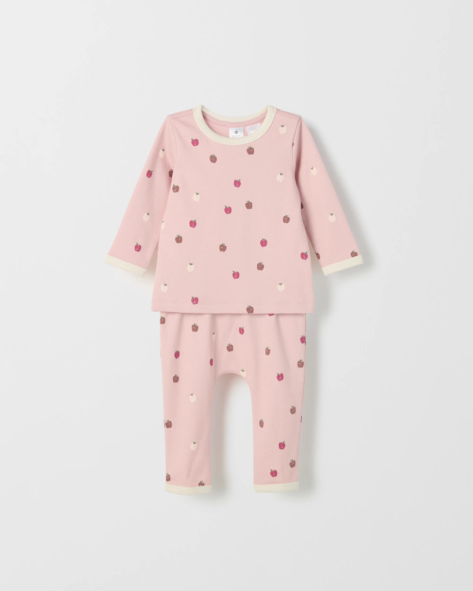 2 Target Baby Baby Organic Cotton 2 Pack Knit Pyjama Set APPLES, 2 of 5