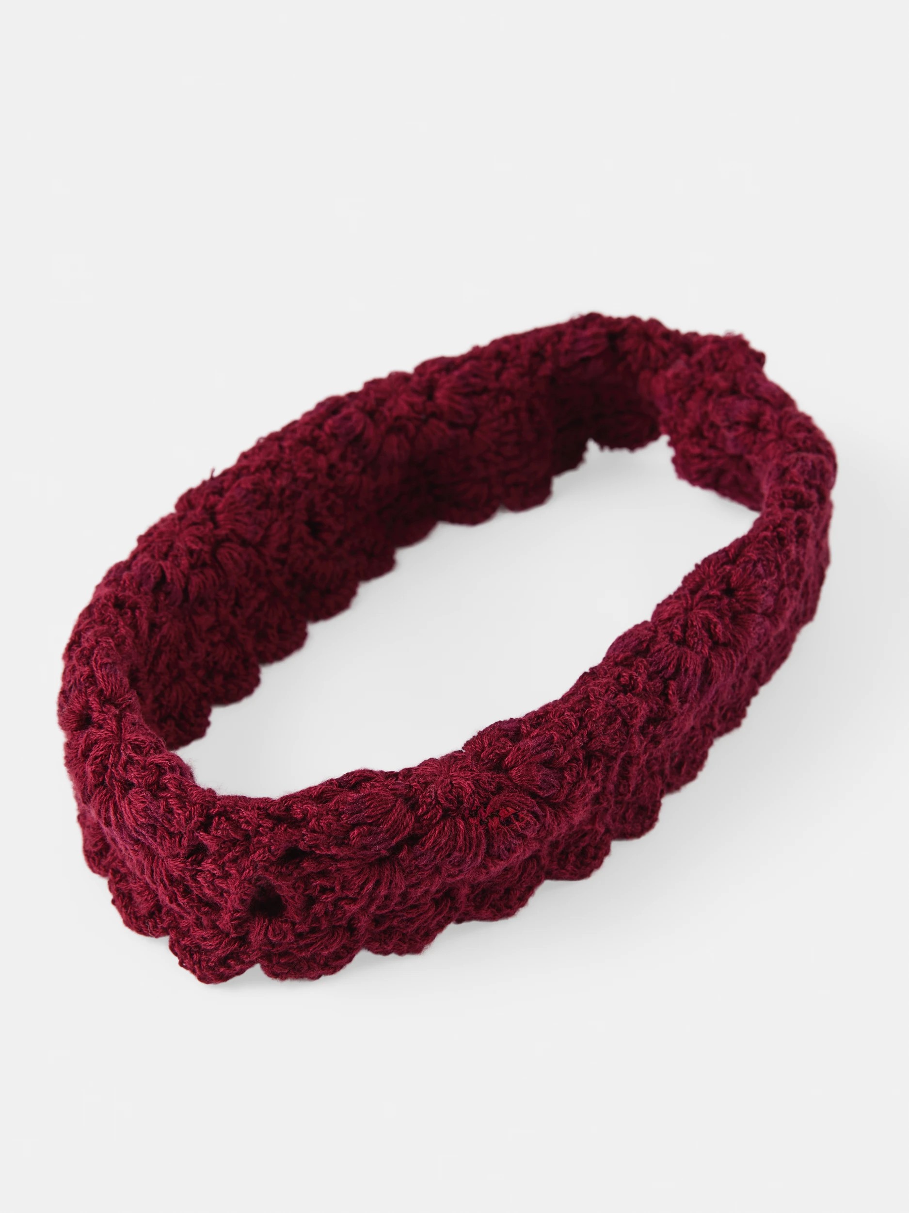 1 Crochet Stretch Headband - Red, 1 of 4