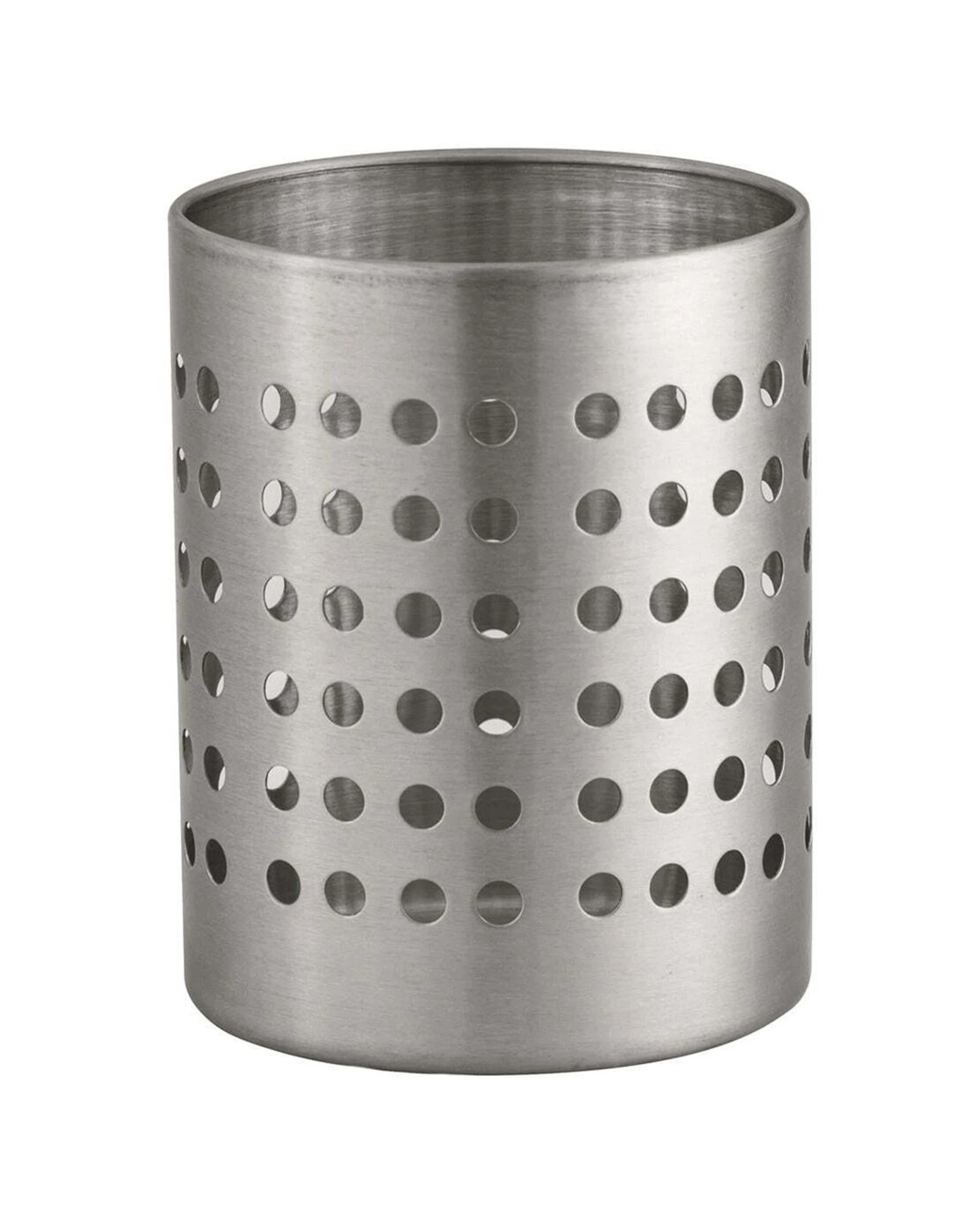 1 Avanti Stainless Steel 14cm Round Utensil Holder With Ventilation For Kitchen - Silver, 1 of 1