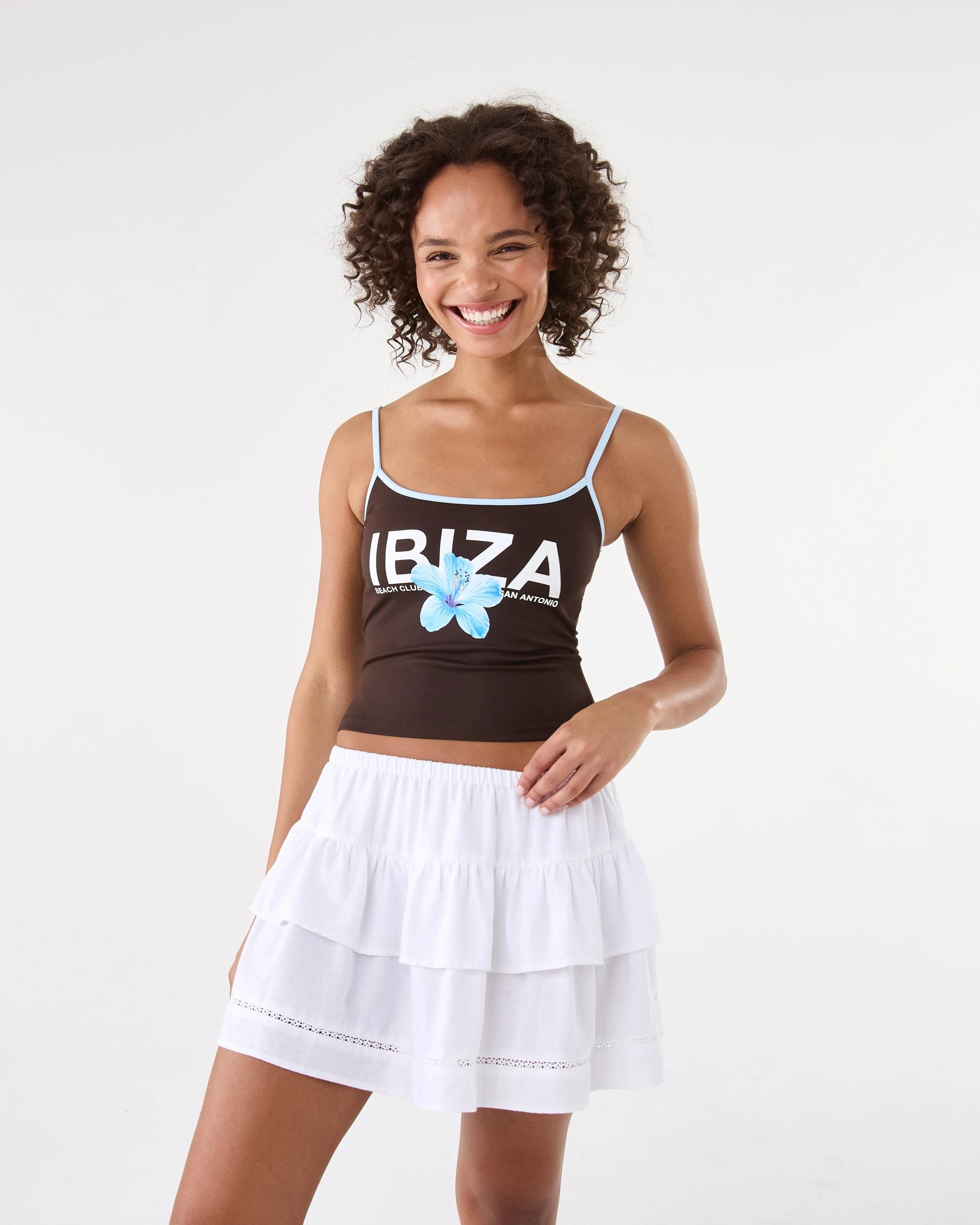 7 Linen Blend Rara Skirt White, 7 of 7