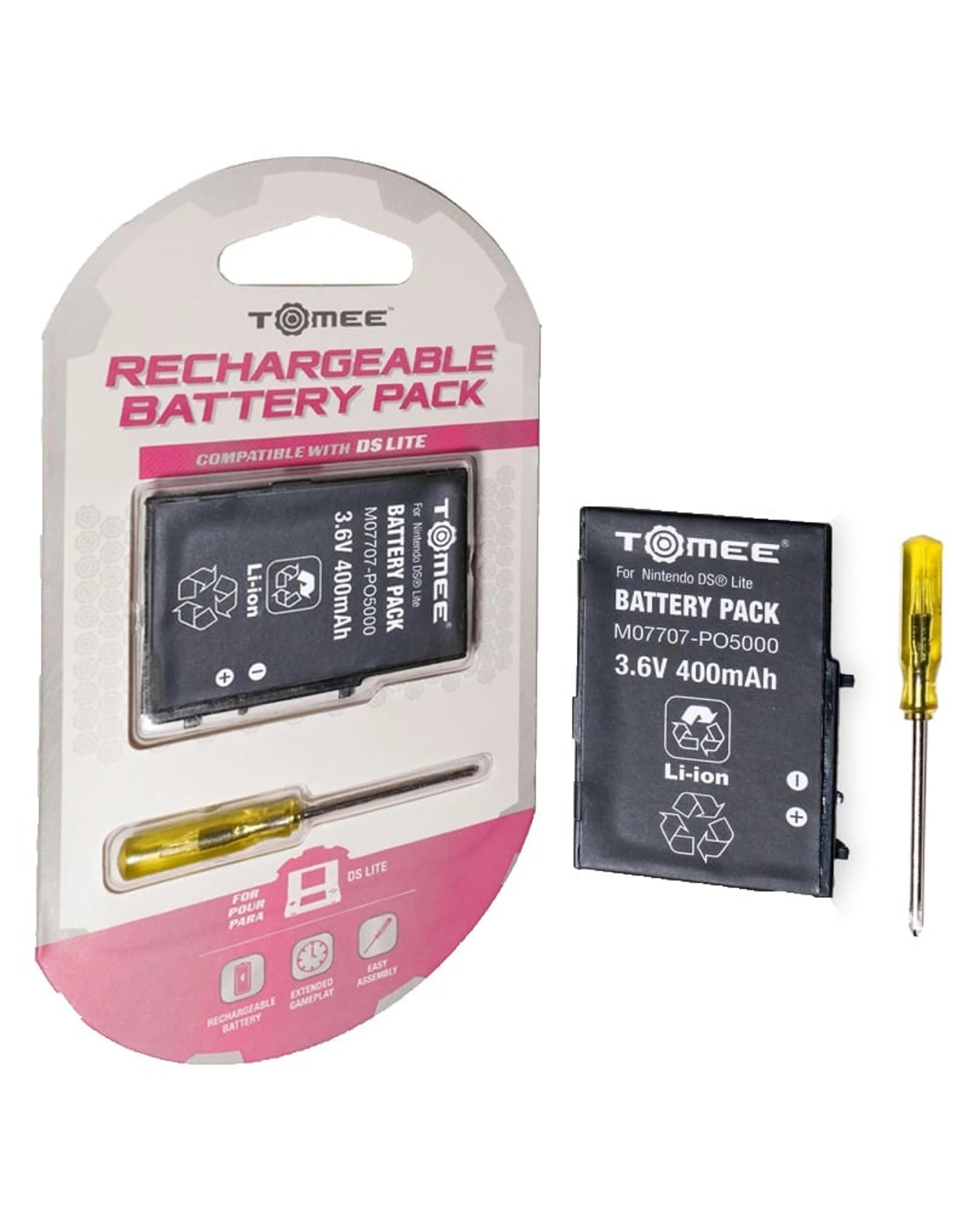 1 Tomee Rechargeable Battery Pack for Nintendo DS Lite, 1 of 3
