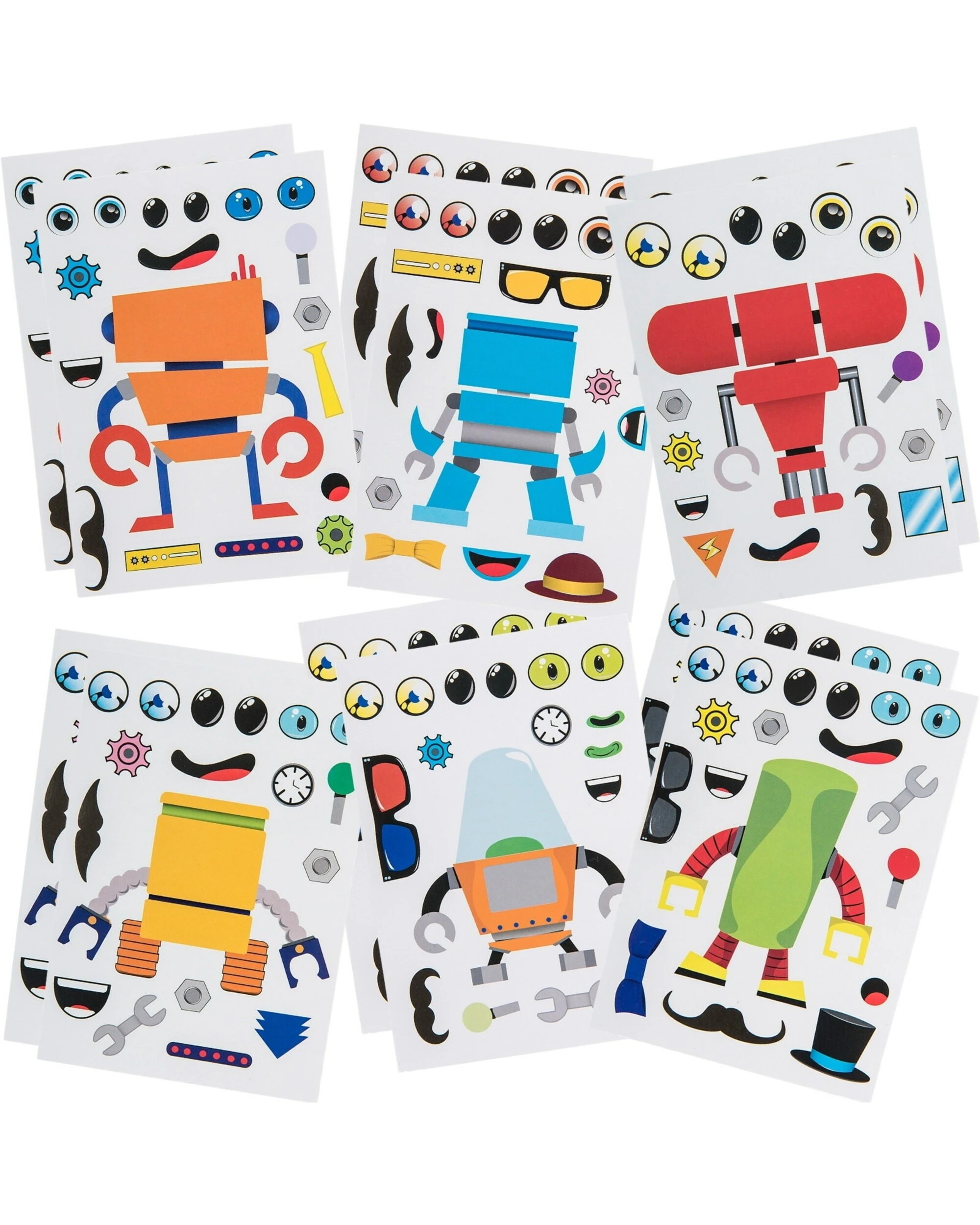 1 Partyrama Create Your Own Robot Stickers 12 Sheets     
., 1 of 2