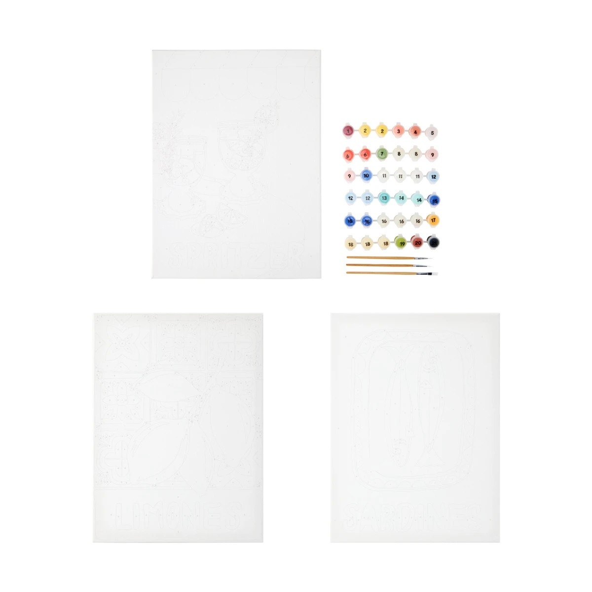 2 3 Pack Paint by Numbers - Mediterranean Vibes, 2 of 3