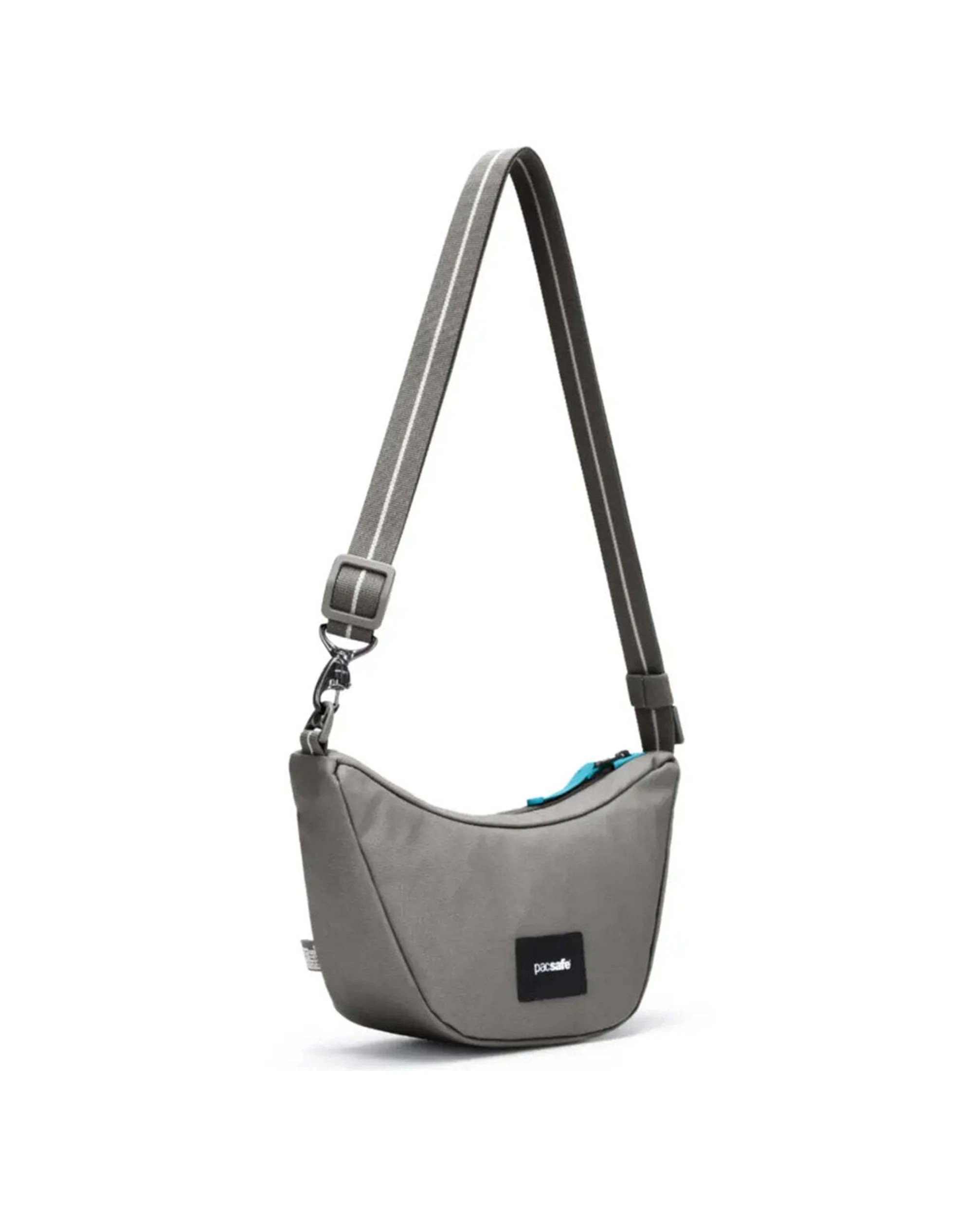 4 Pacsafe Go Anti-Theft Lunar Crossbody Bag RFIDsafe TurnNLock Cut Resistant Stone - Grey, 4 of 8