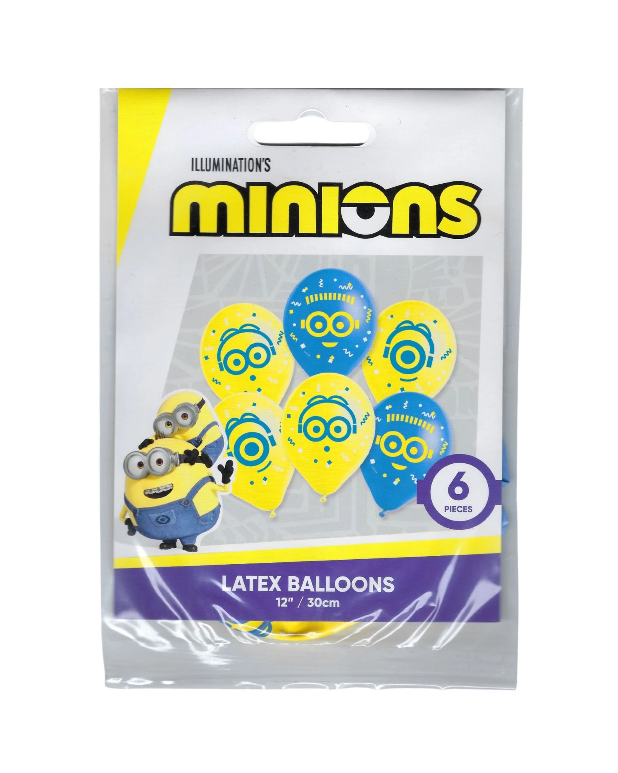 1 Anagram 6pc Minions Balloons Kids Birthday Party Decoration - Multi, 1 of 2
