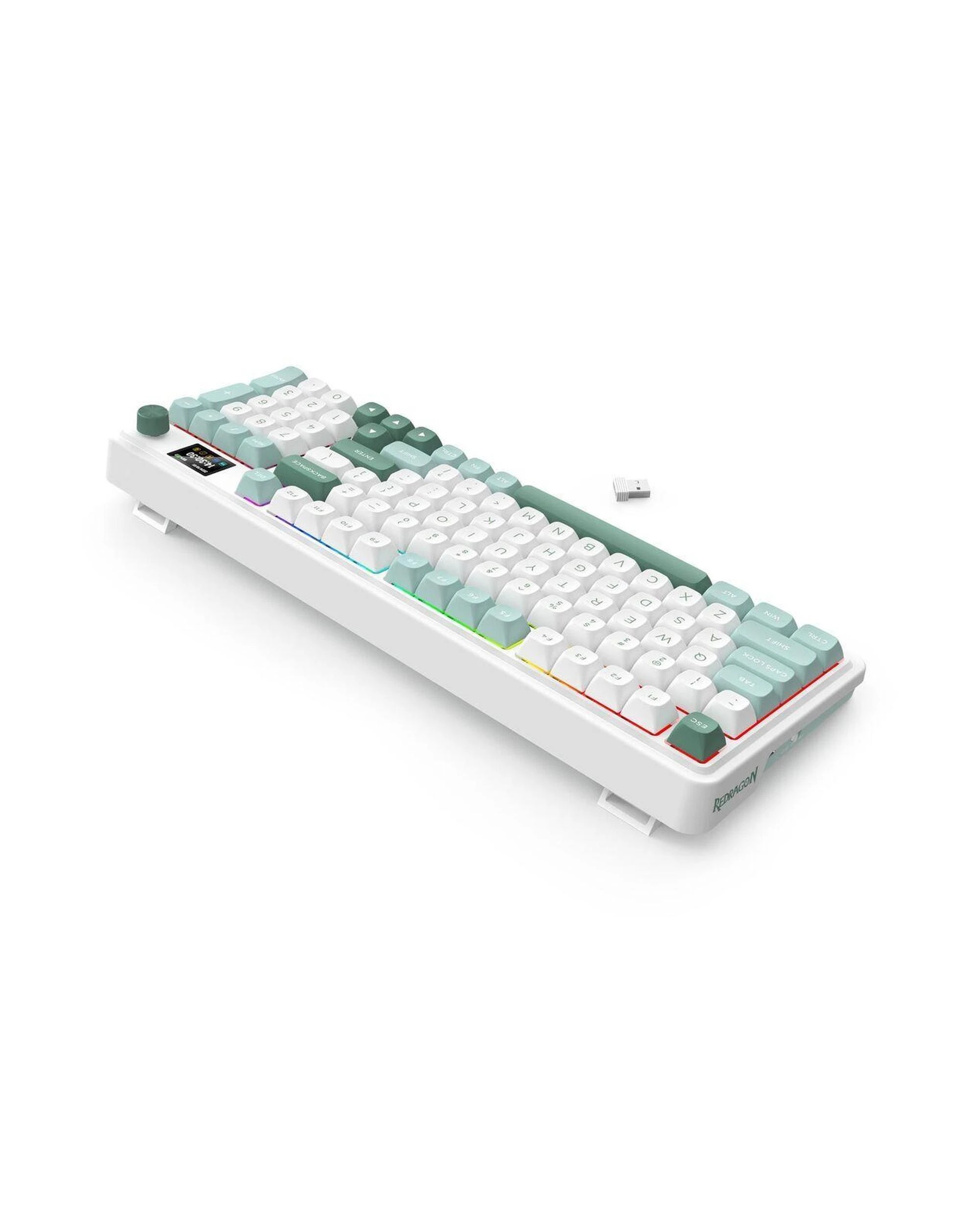 8 Redragon K719WGRGB Pro Galatin Pro Green Wireless Mechanical Keyboard, 8 of 8