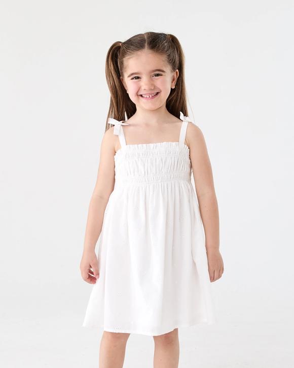 Sleeveless Smocked Dress