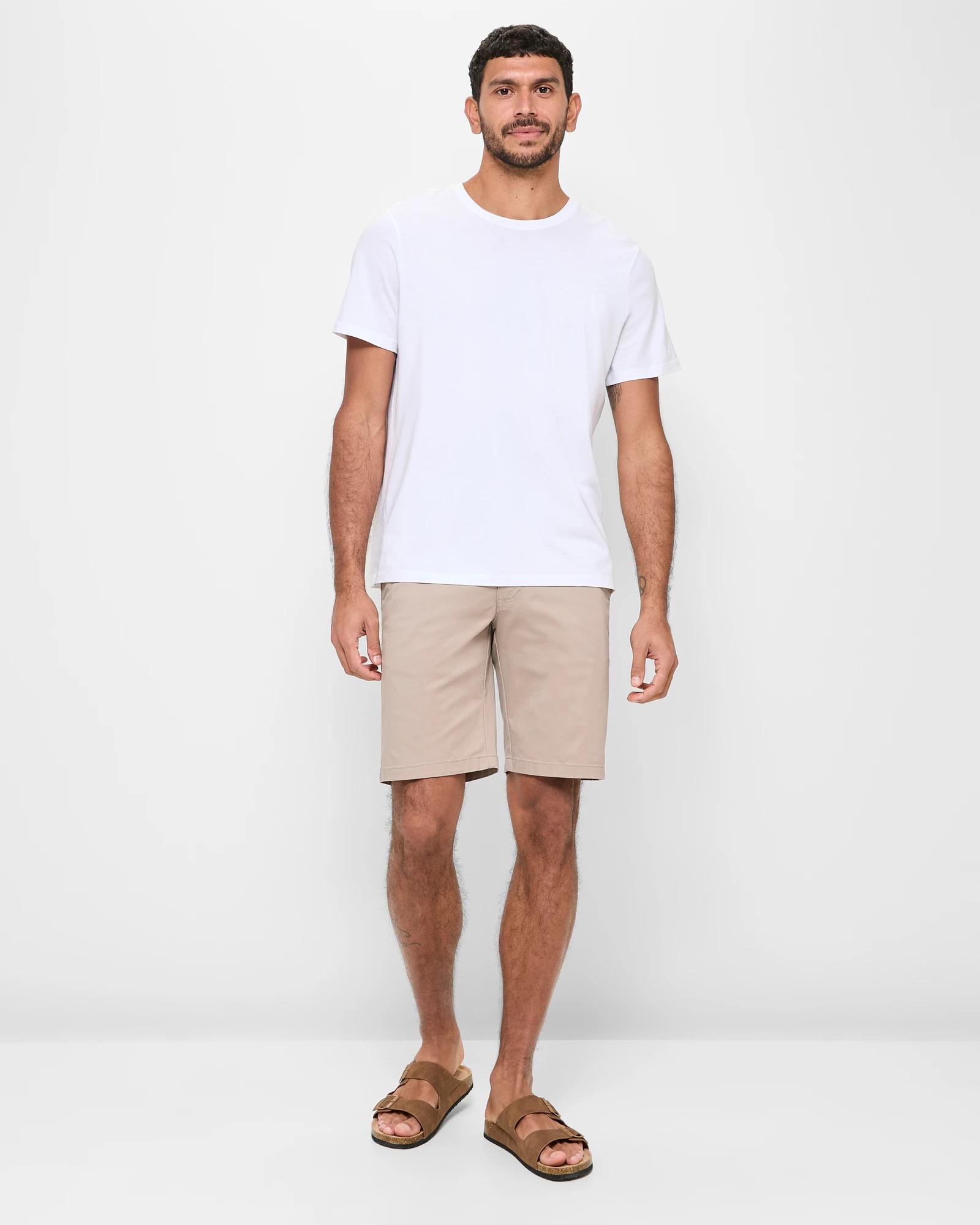 2 Target Australian Cotton Regular Stretch Chino Shorts SAND, 2 of 5