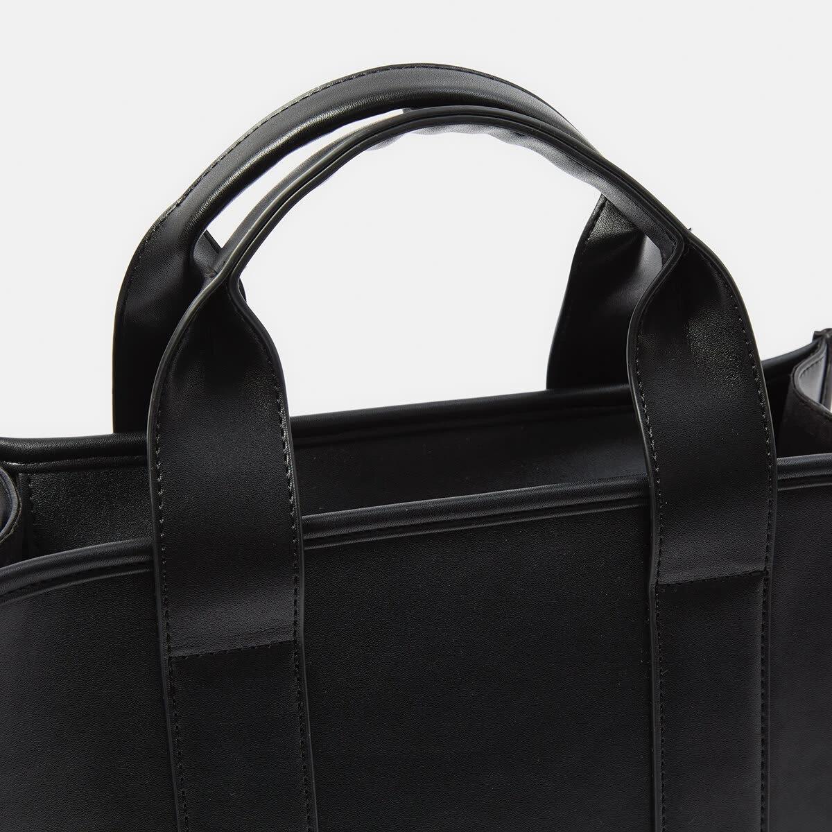 4 Large City Tote Bag Black, 4 of 8