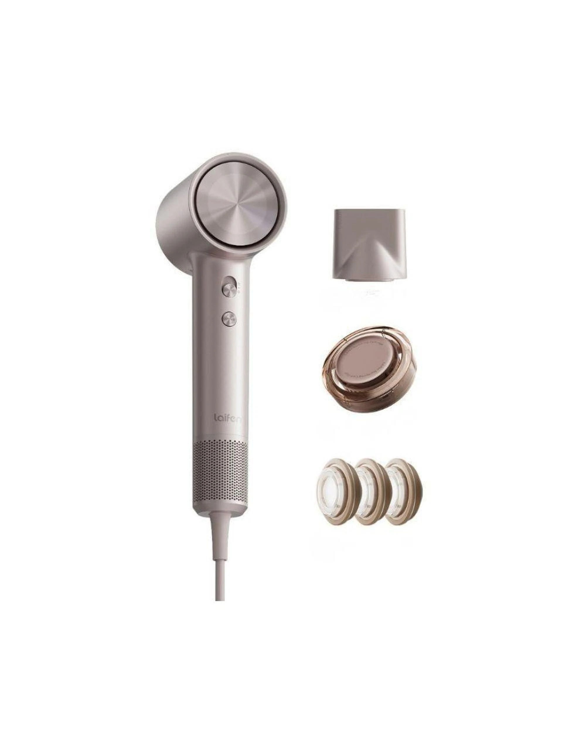 2 Laifen Swift 4 High Speed Hair Dryer with Nozzles and Nourishing Pods Polished Platinum, 2 of 3
