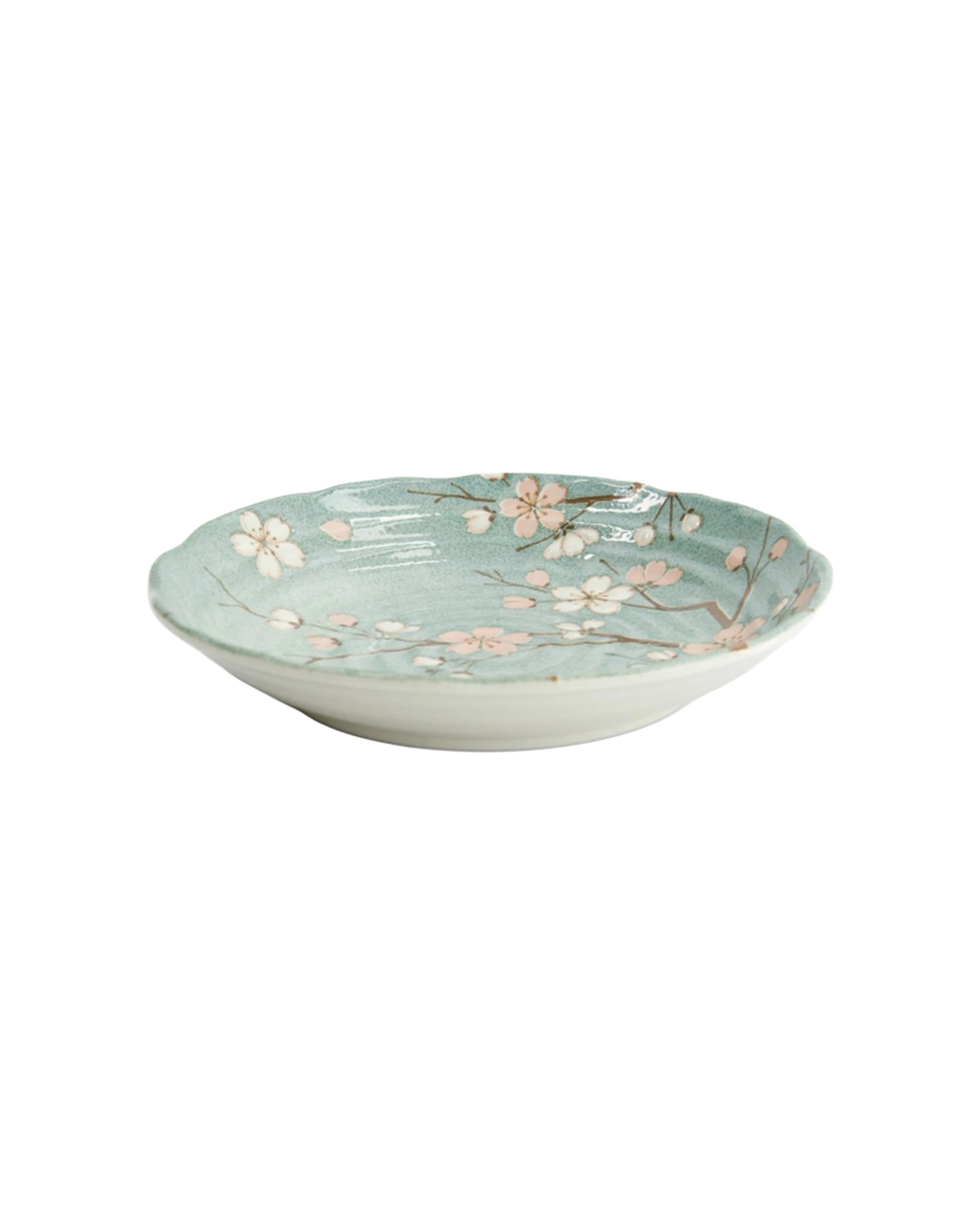 1 Tokyo Design Studio Fujisakura Plate Elegant Design 22x4cm - Green, 1 of 5