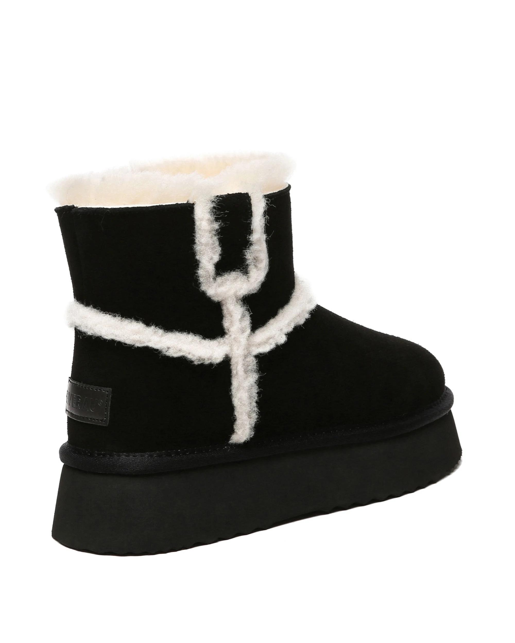 3 Everau Womens Schunck Platform BLACK, 3 of 5