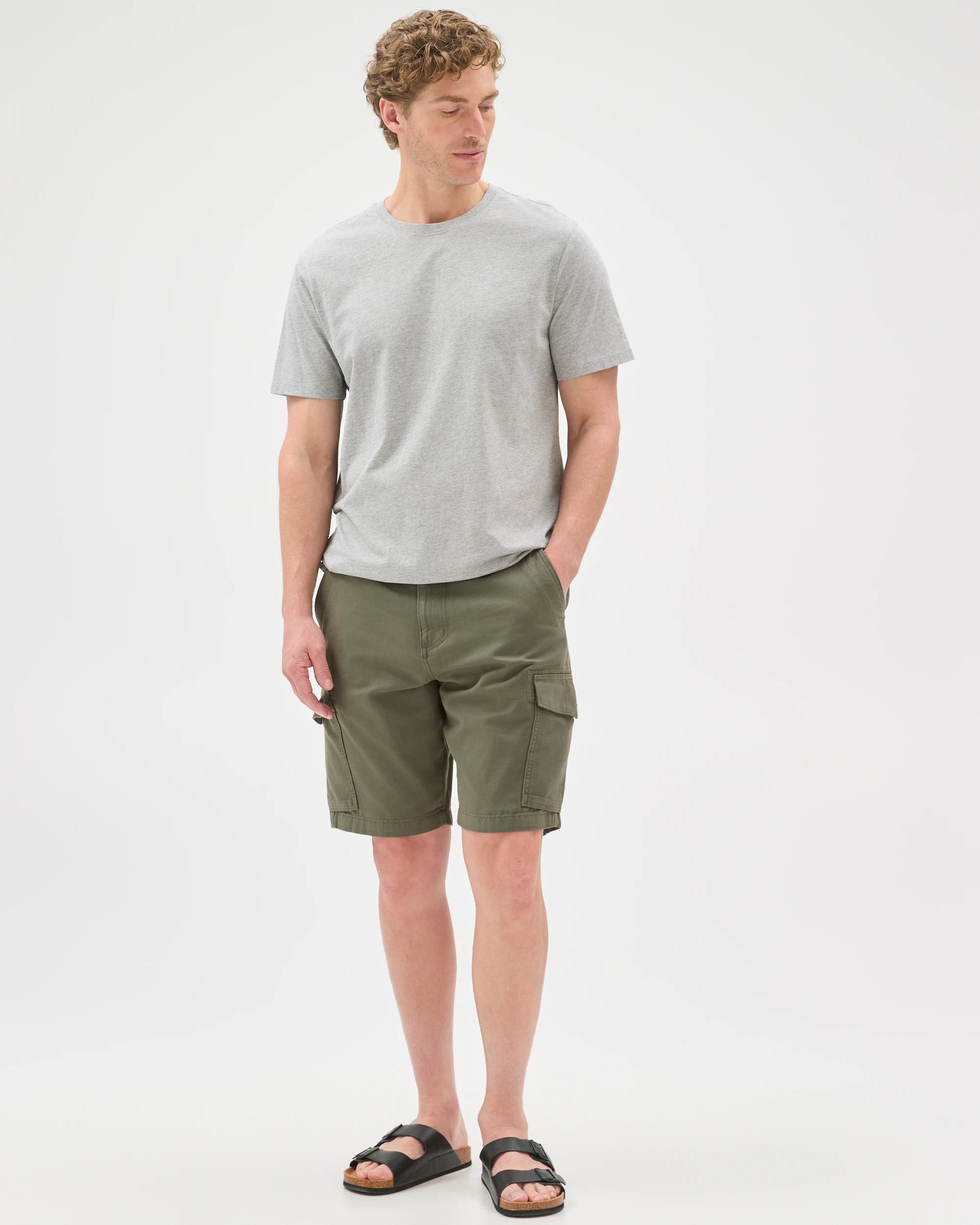 2 Target Man Australian Cotton Cargo Shorts KHAKI, 2 of 8