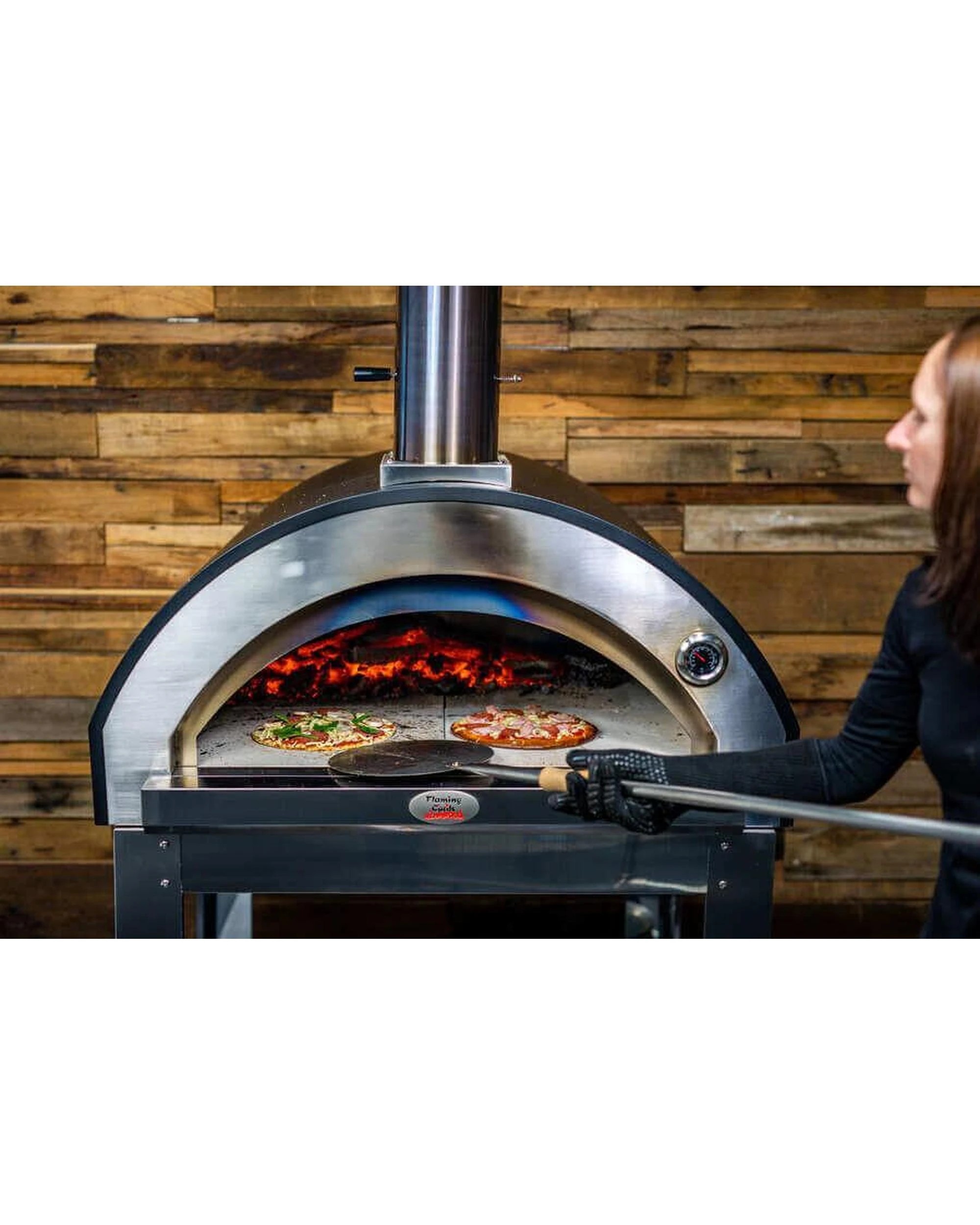 8 Flaming Coals Stainless Steel Pizza Spinner, 8 of 10