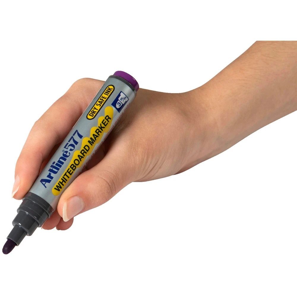 2 Artline 577 Whiteboard Marker Bullet Purple, 2 of 3