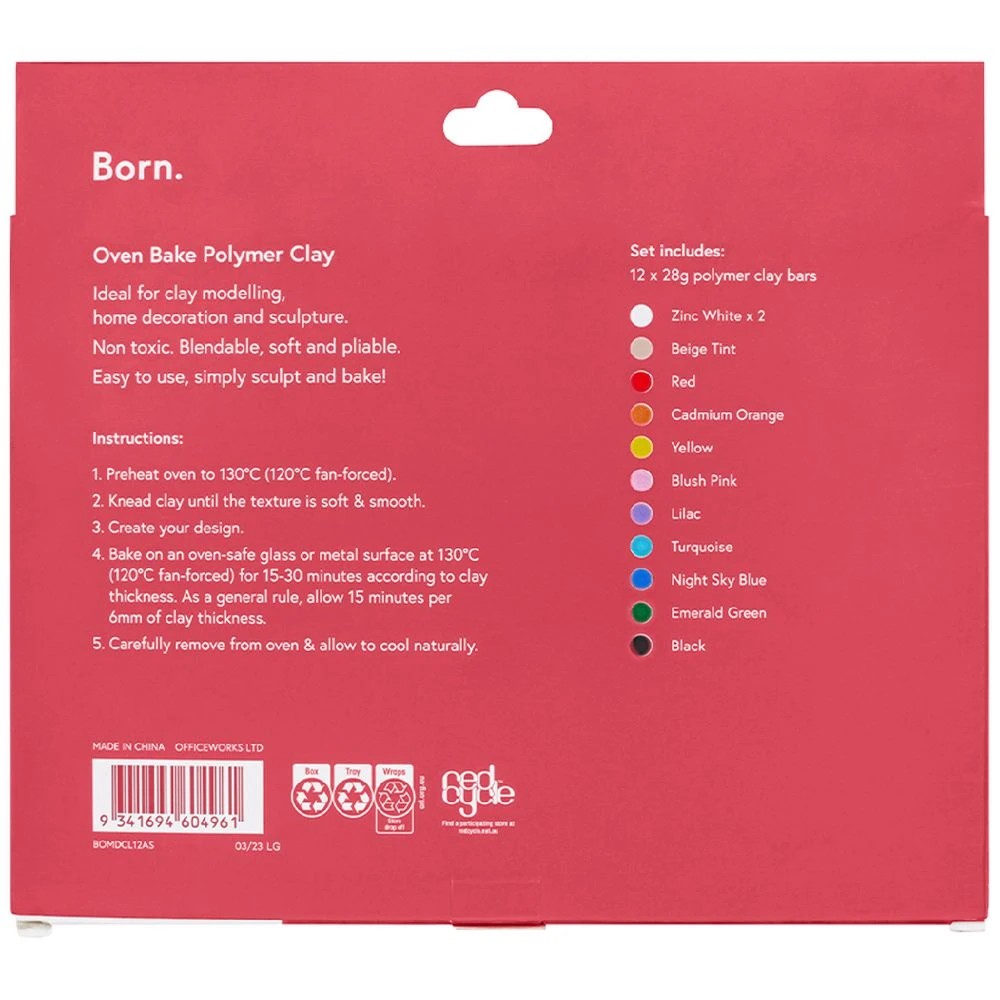 2 Born Polymer Clay Assorted 12 Pack, 2 of 4