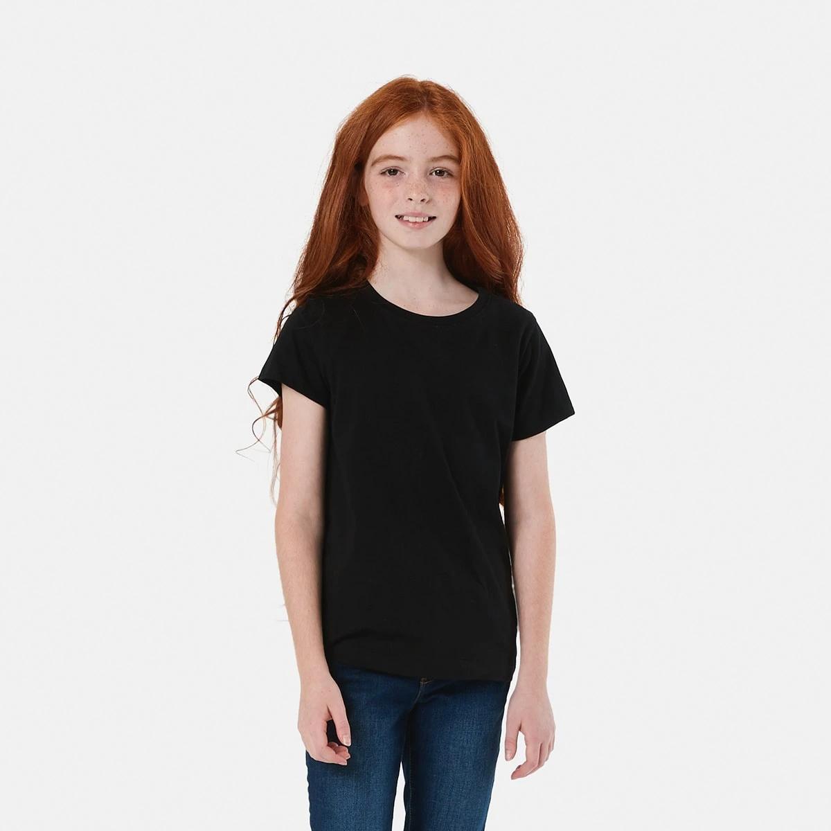 1 Short Sleeve Plain T-shirt Black, 1 of 7