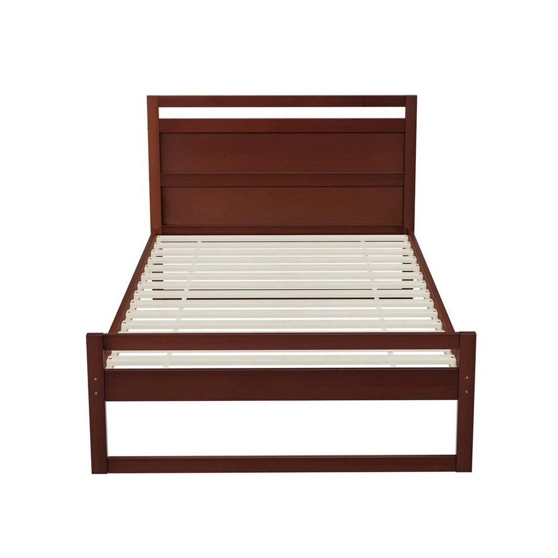 4 Artiss Bed Frame King Single Size Wooden - Brown, 4 of 6