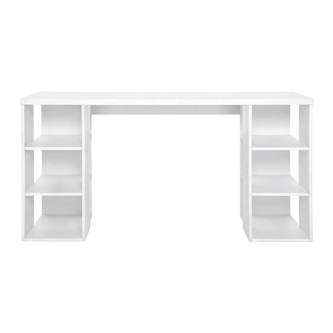 4 Artiss Computer Desk Bookshelf White 150CM - White, 4 of 9