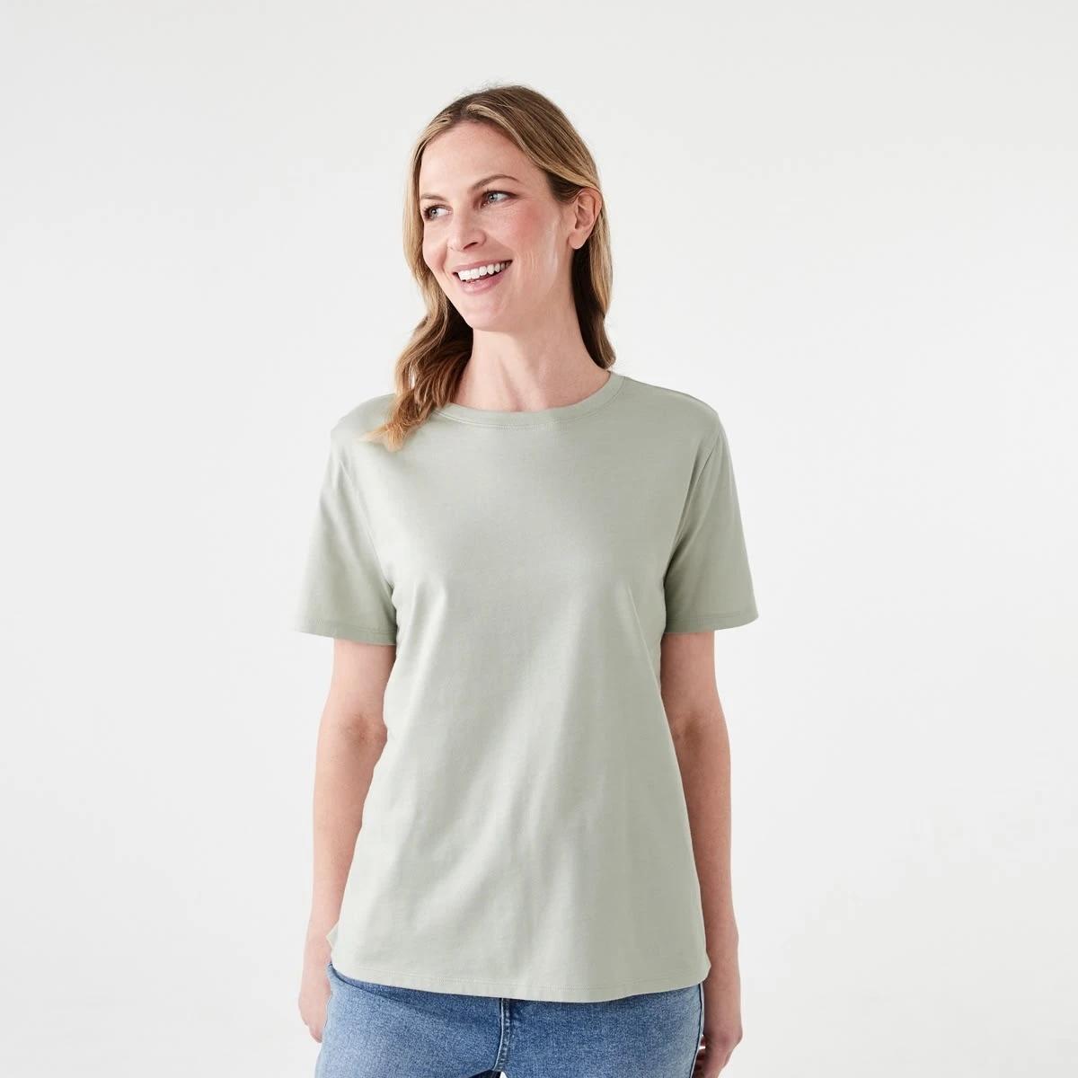 1 Short Sleeve Australian Cotton T-shirt MINERAL GRAY, 1 of 5