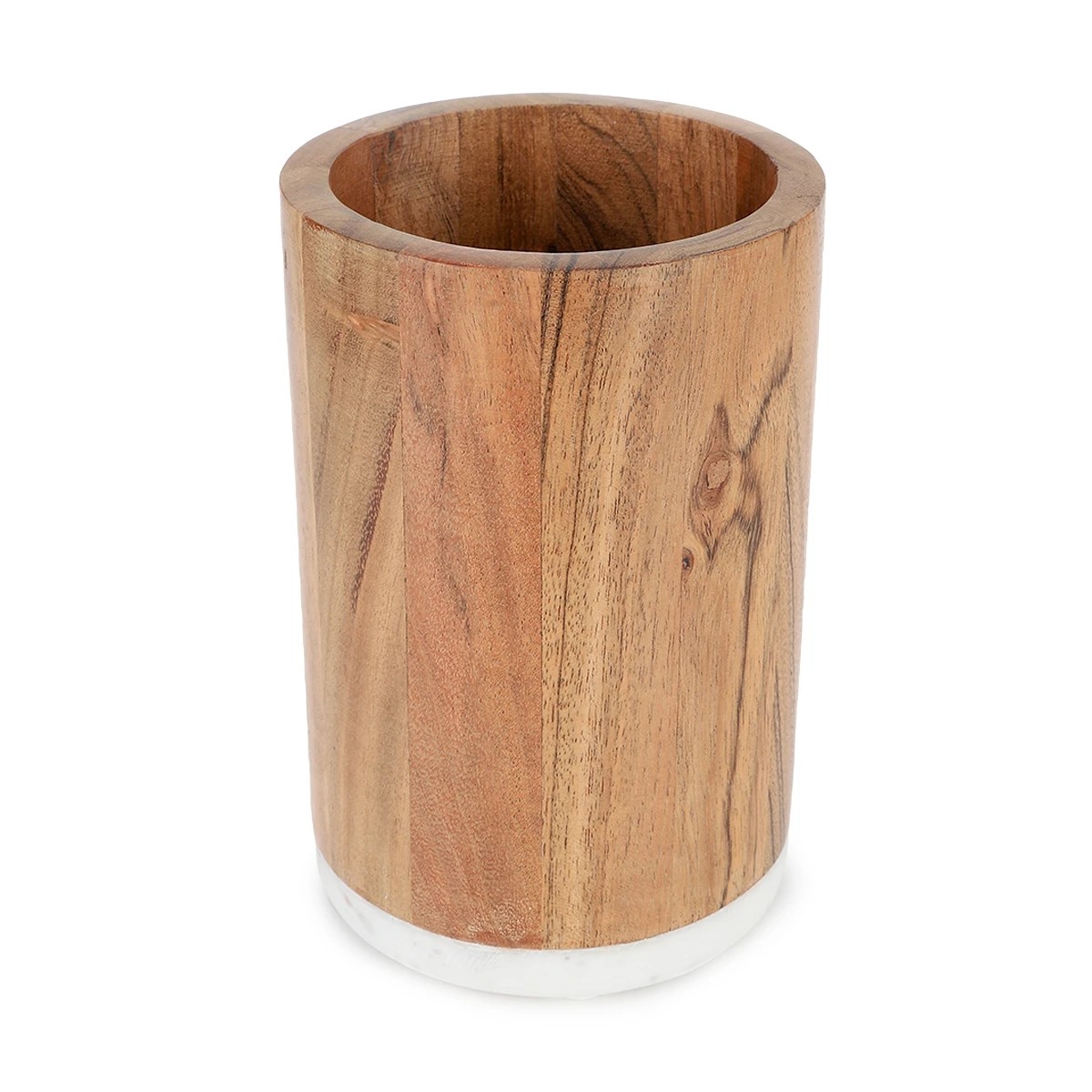 1 Acacia/Marble Utensil Holder, 1 of 6