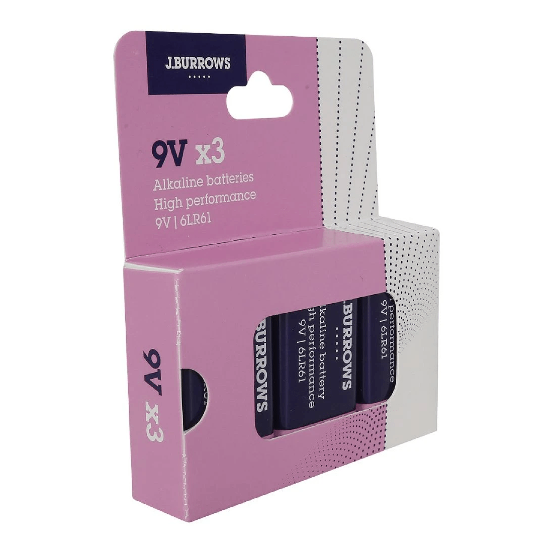 3 J.Burrows 9V Batteries 3 Pack, 3 of 7