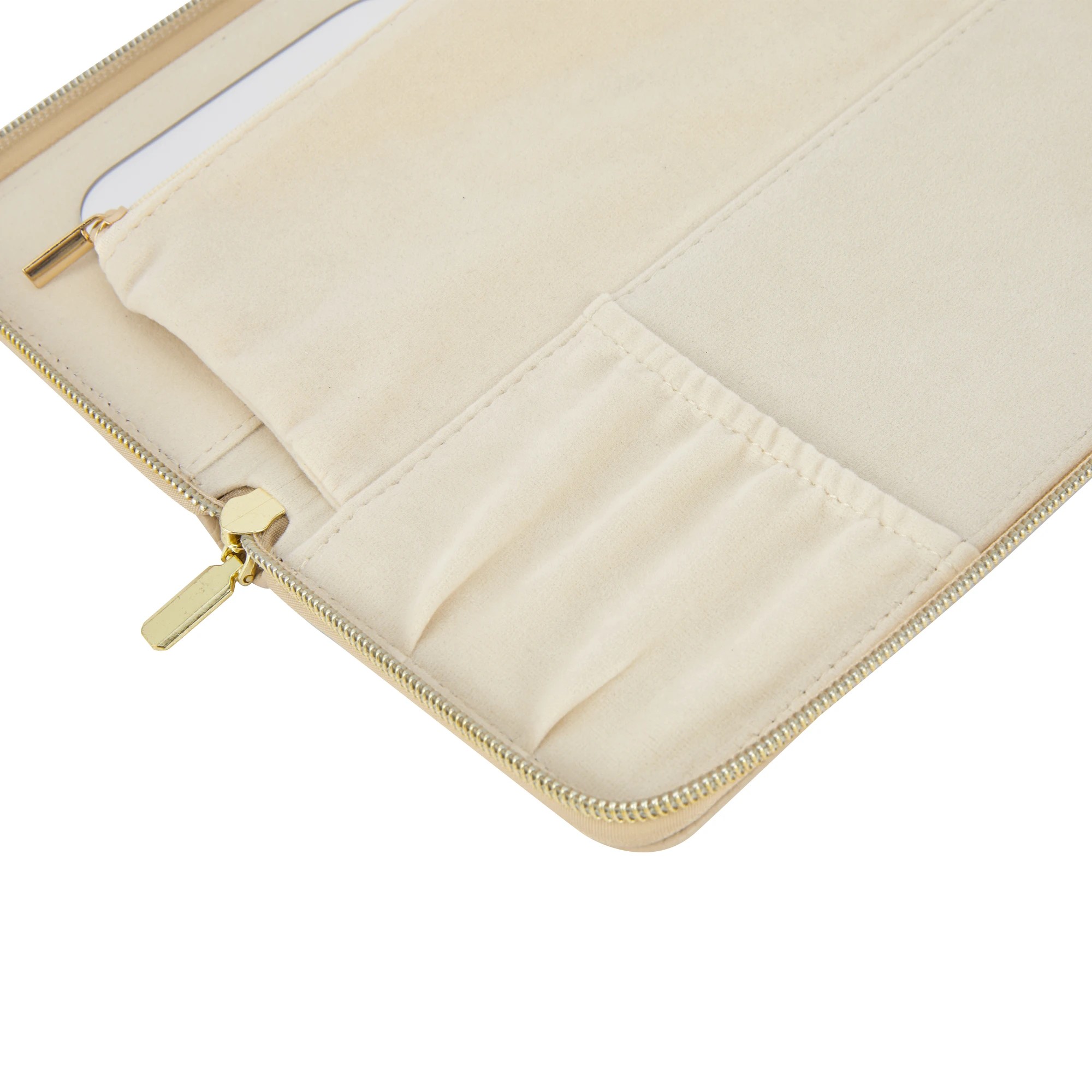 6 Zip Jewellery Wallet - Taupe, 6 of 7