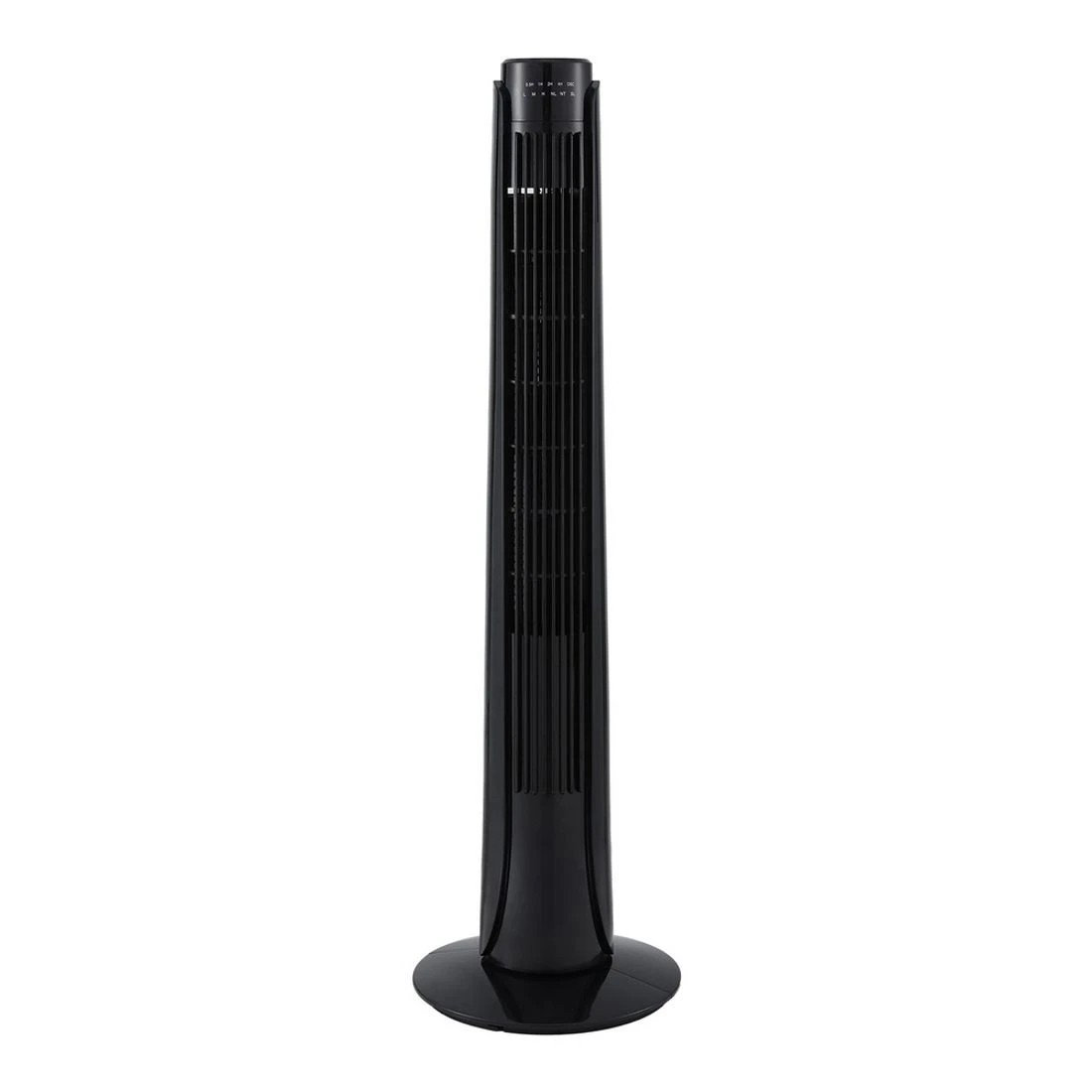 1 Devanti Tower Fan Oscillating 3 Speeds with Remote 93cm - Black, 1 of 4