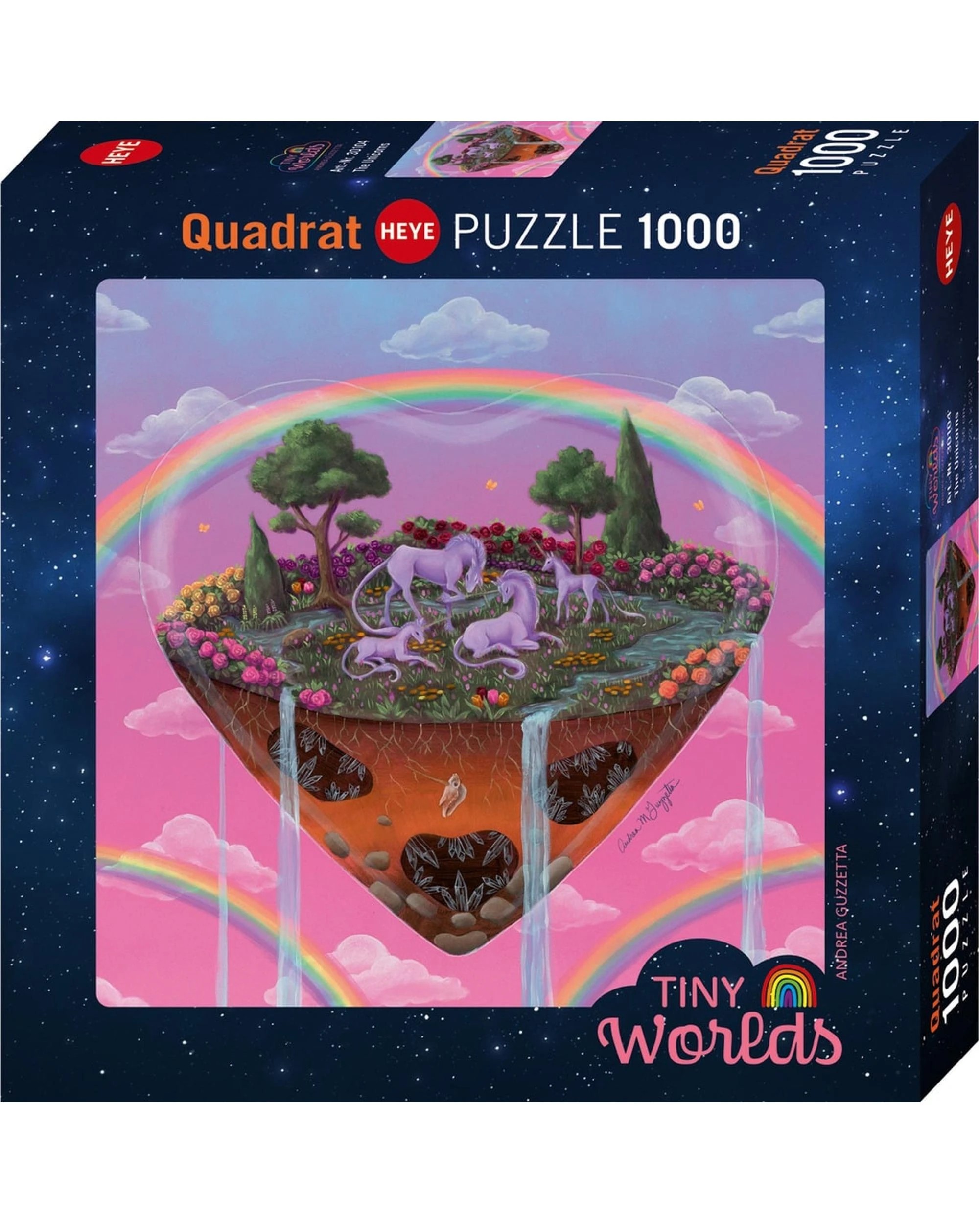 1 Heye Tiny Worlds The Unicorn 1000 Piece Jigsaw Puzzle, 1 of 1