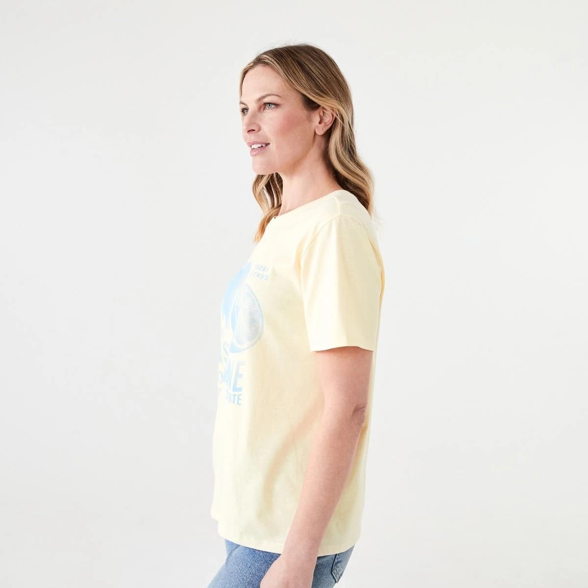 2 Short Sleeve Printed T-shirt FLORIDA ORANGES FLAN YELLOW, 2 of 5