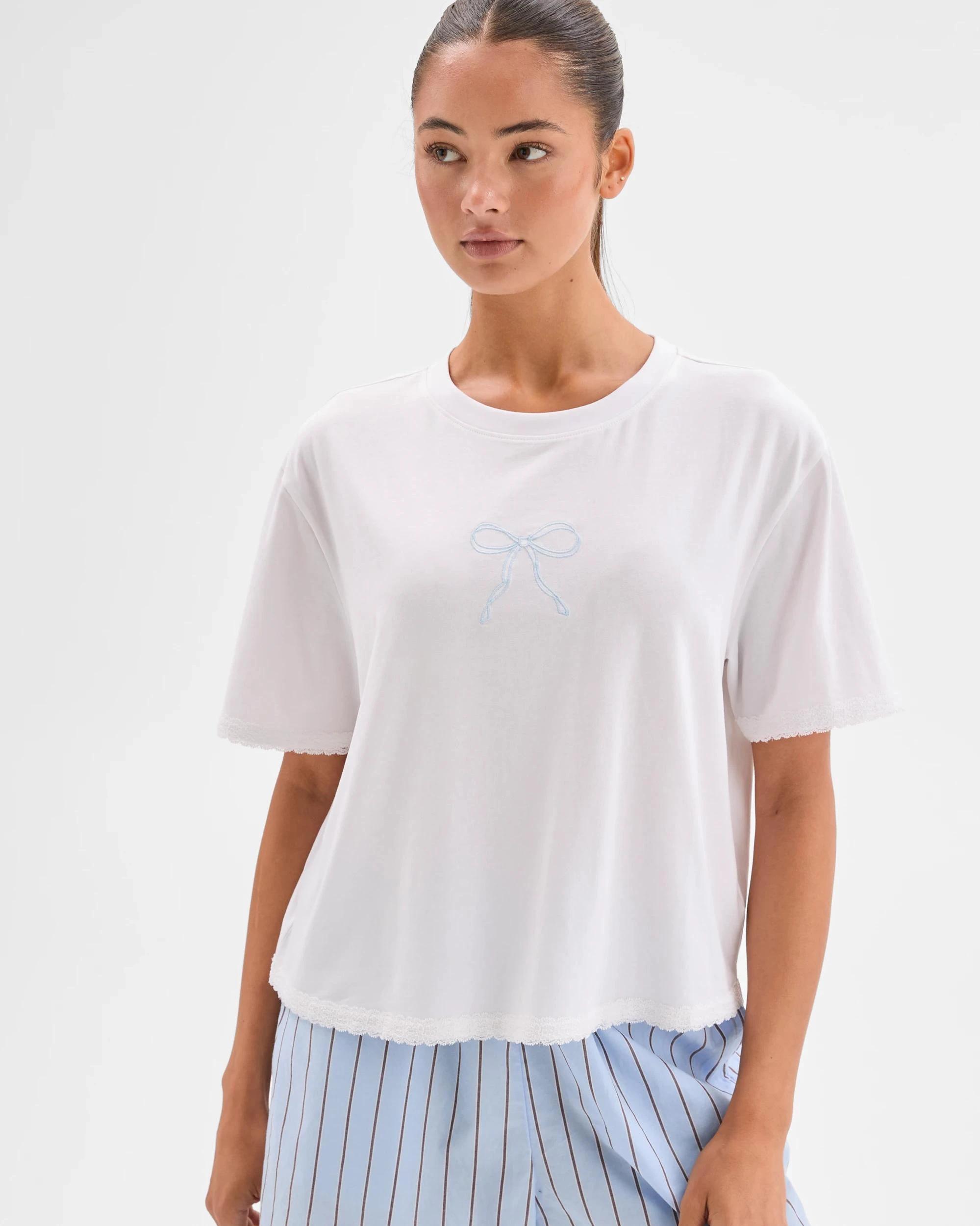 4 Lily Loves Australian Cotton Bow Sleep T-Shirt BOW, 4 of 7