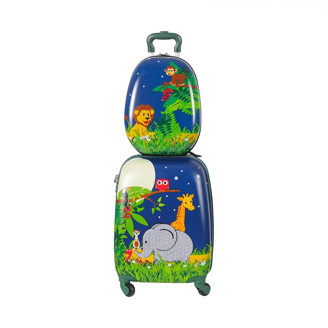 2 BoPeep 2PC Kids Luggage Set Jungle Pattern, 2 of 8