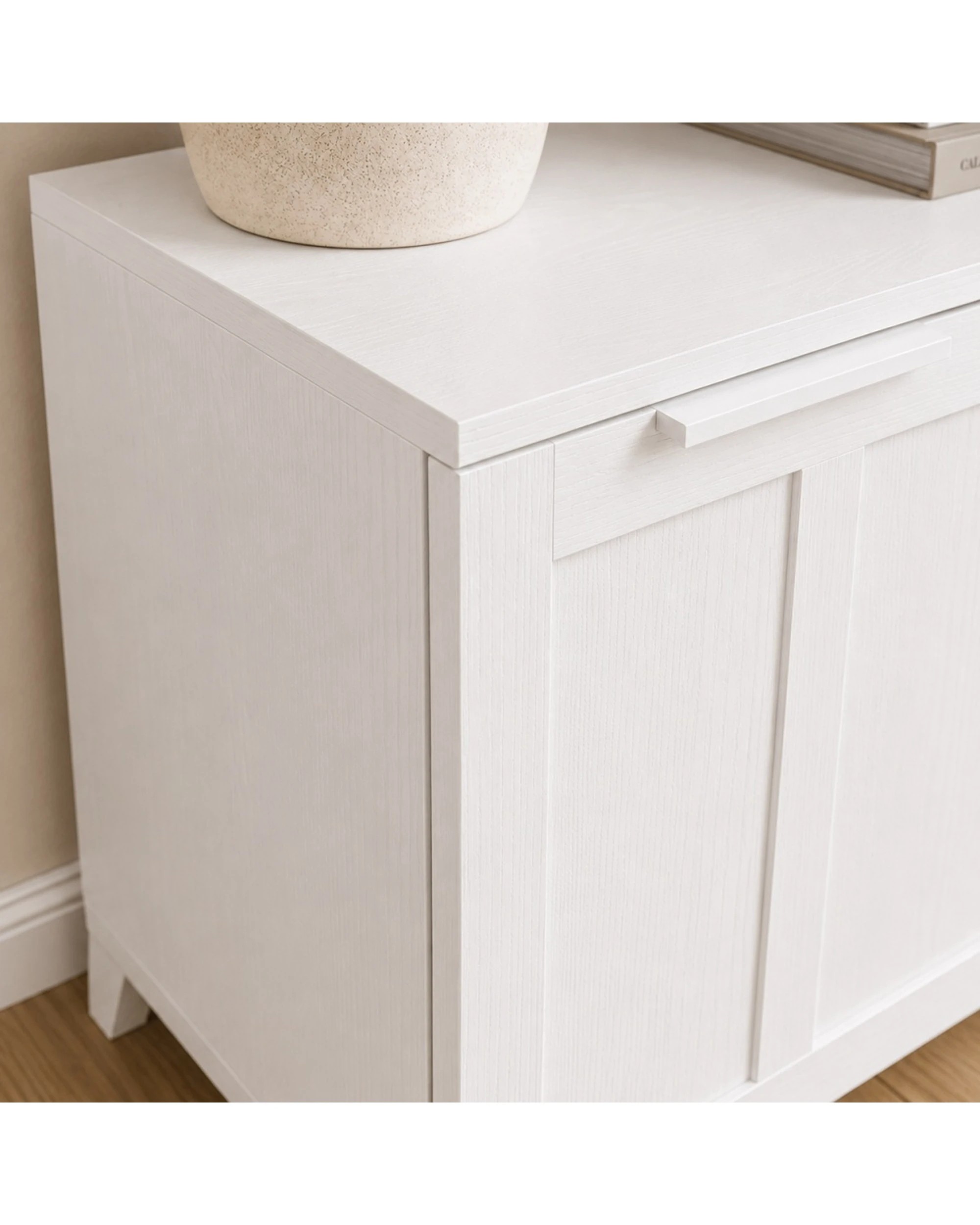 3 Alpine Bay Tenley Sideboard Buffet Cabinet 3 Door 130cm - White, 3 of 9