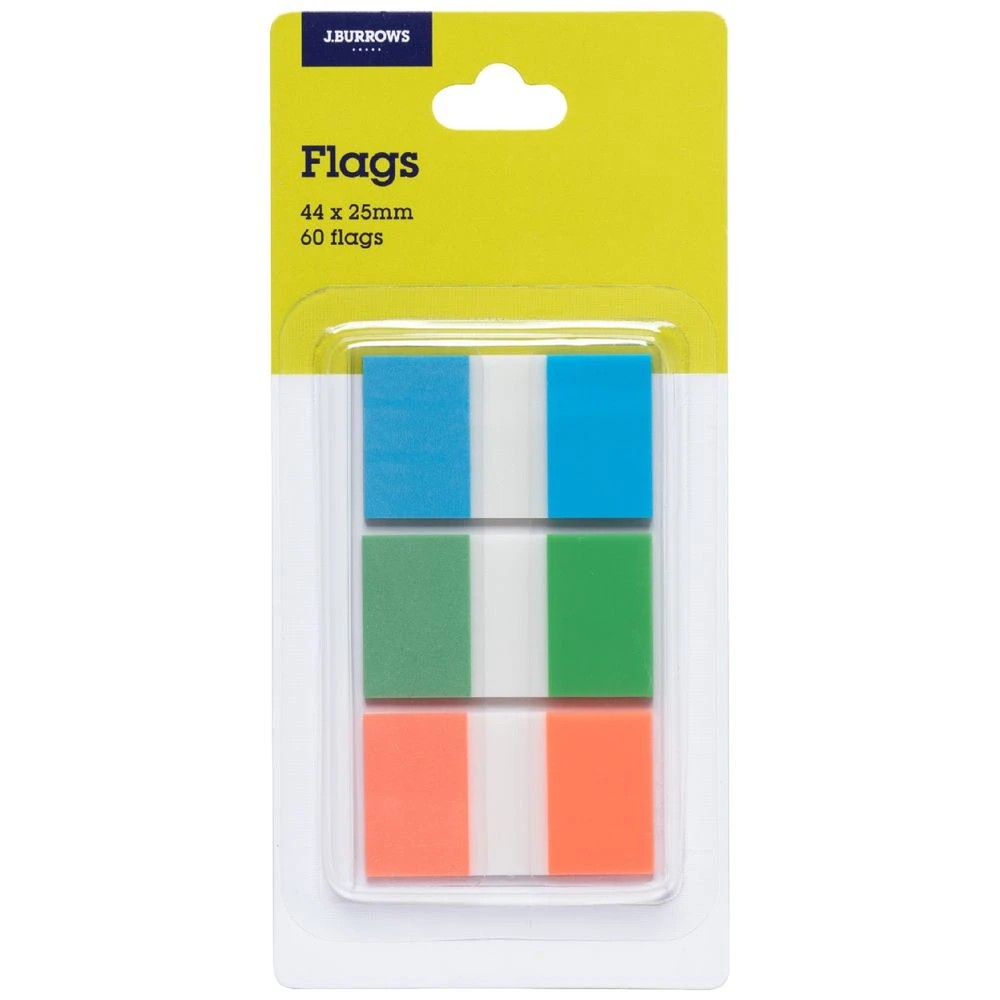 1 J.Burrows Flags 25x44mm Blue/Orange/Green 3 Pack, 1 of 4
