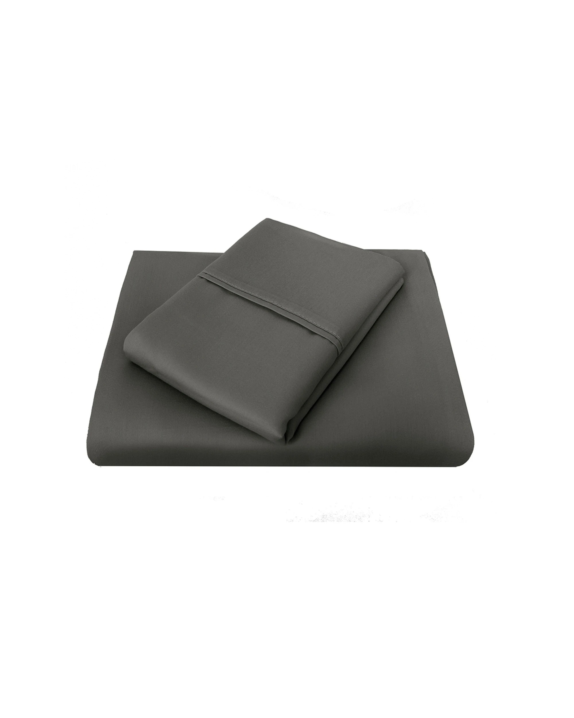 1 Bambury Sheet Set Graphite Home Bedding 1000TC - King Bed - Grey, 1 of 1