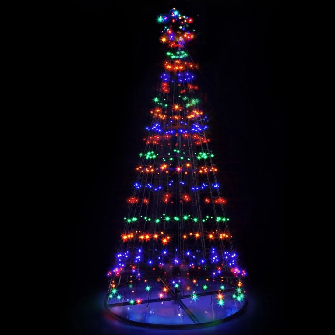 1 Jingle Jollys Solar Christmas Tree 2.1m 264 Led Xmas Tree Decor Lush Foliage Sturdy Stand Easy Assembly
 - Green, 1 of 10