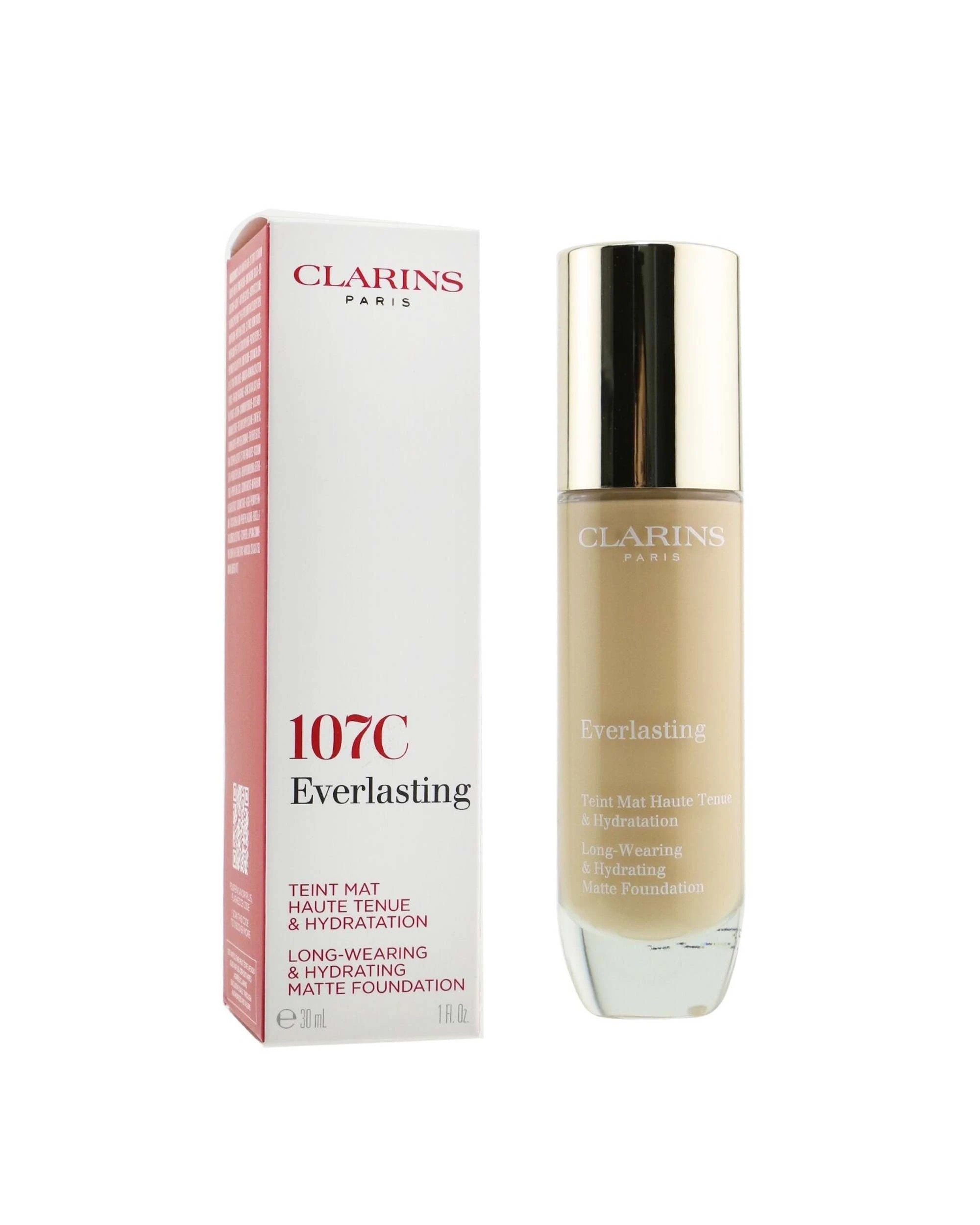 5 Clarins Everlasting Long Wearing & Hydrating Matte Foundation - # 30ml/1oz - Beige, 5 of 9