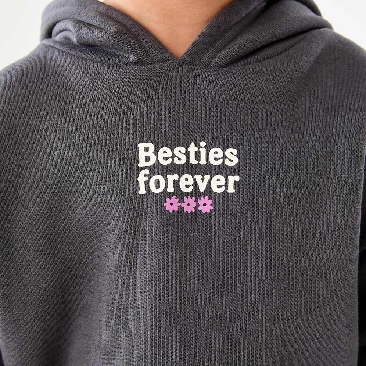 4 Oversized Hoodie FLOWER BESTIES FOREVER GREY, 4 of 6